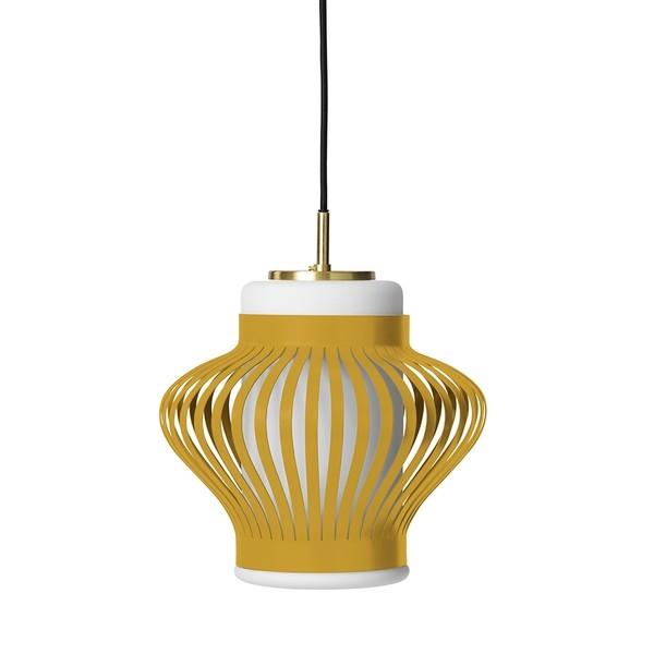 Warm Nordic Opal Lamella Suspension Jaune Miel