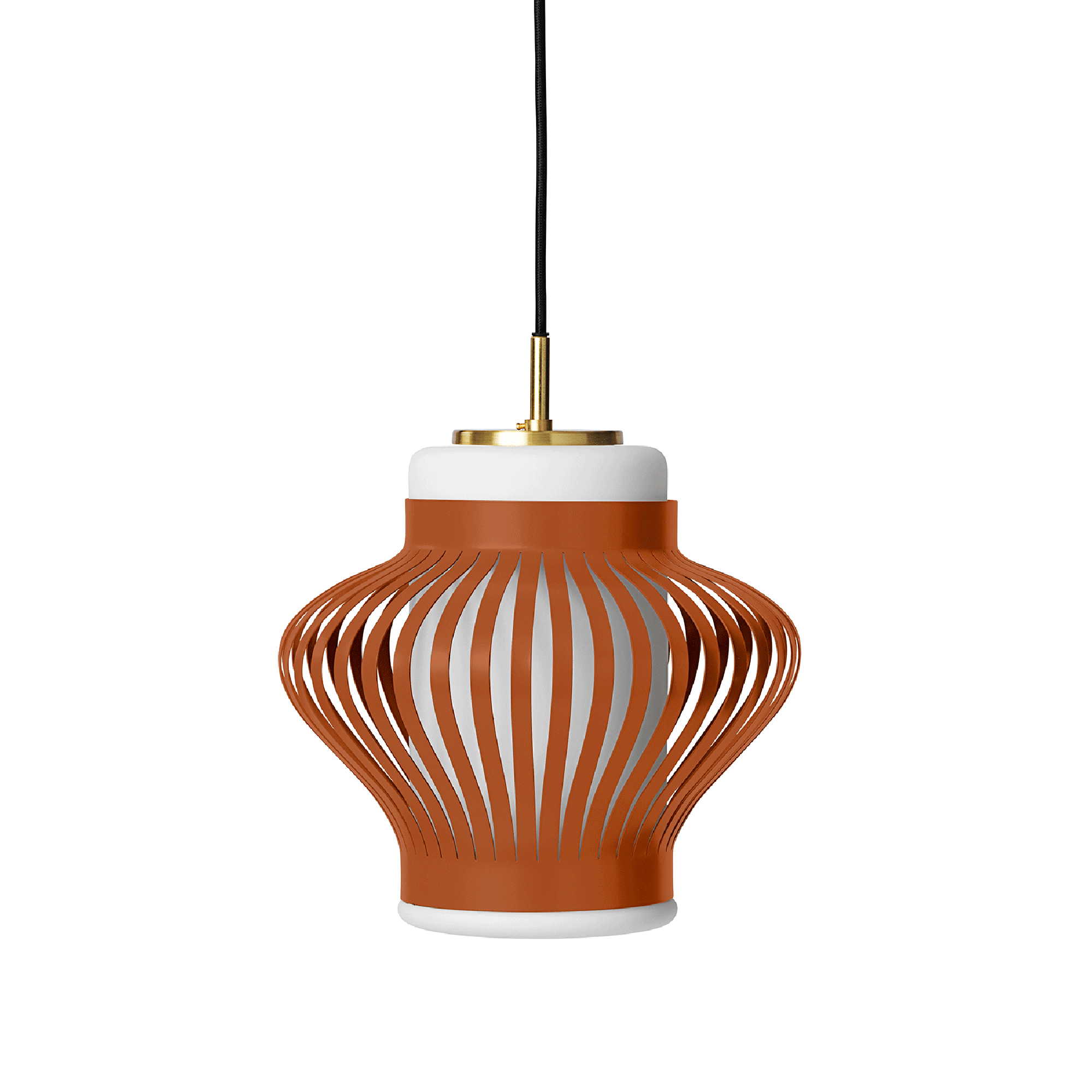 Warm Nordic Opal Lamella Taklampa Rostig Röd