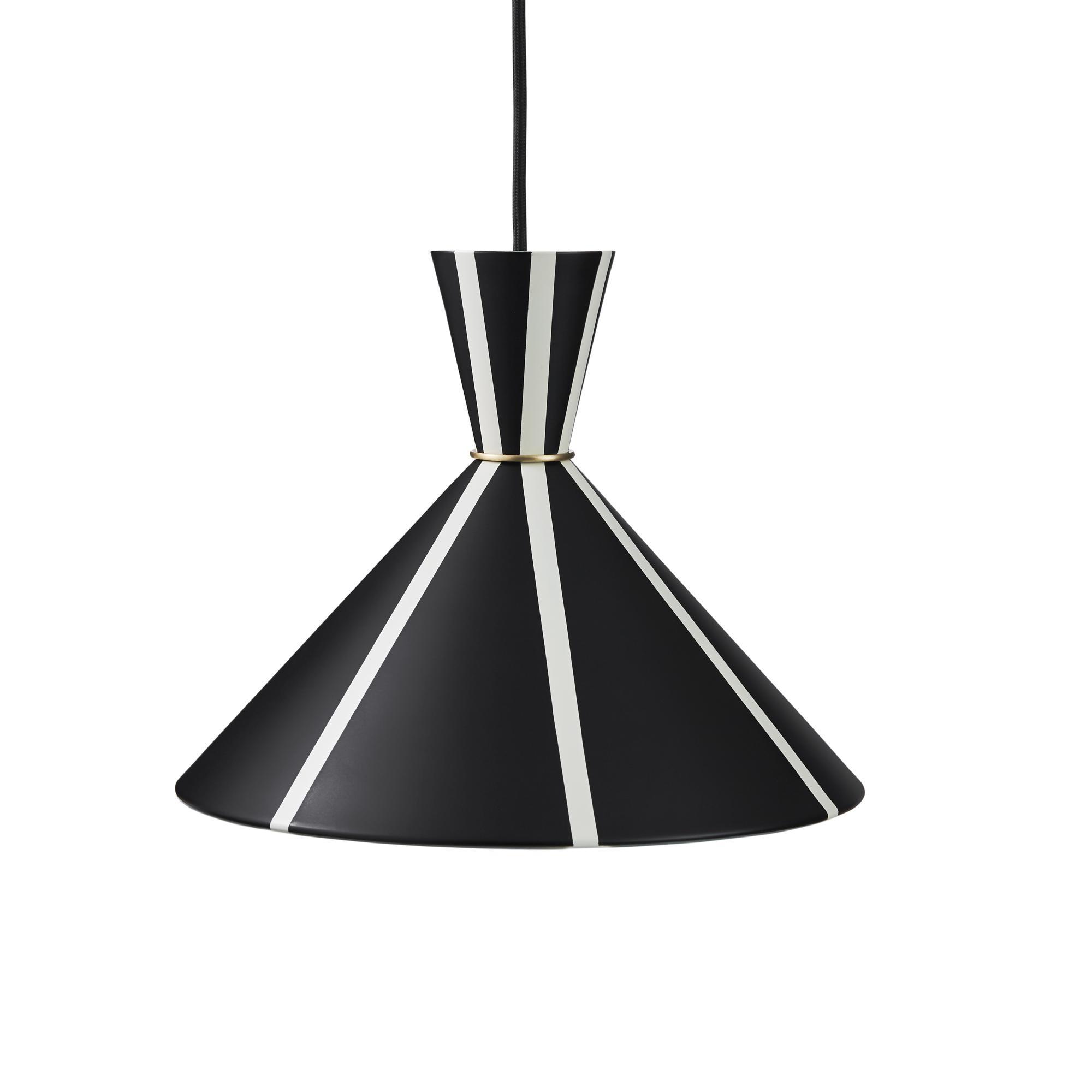 Warm Nordic Bloom Stripe Taklampa Svart Noir/Varmvit