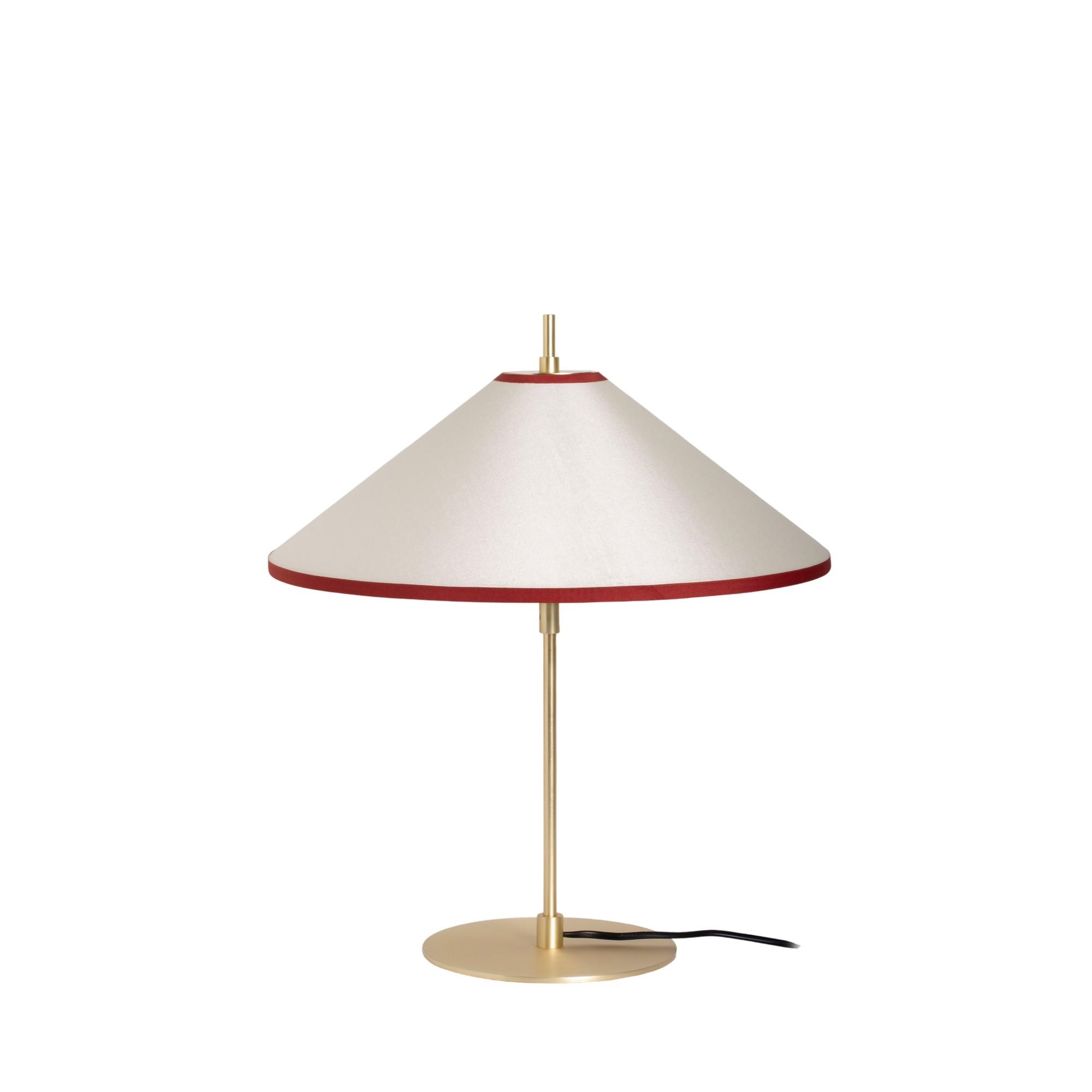 Edgeform Tafta Table Lamp Red/Off-White