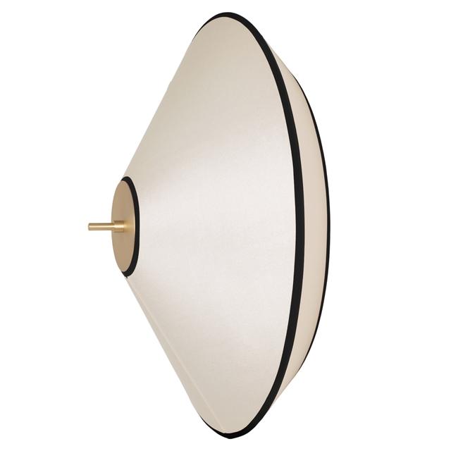 Edgeform Tafta V&auml;gg-/Taklampa &Oslash;52 Svart/Off-White