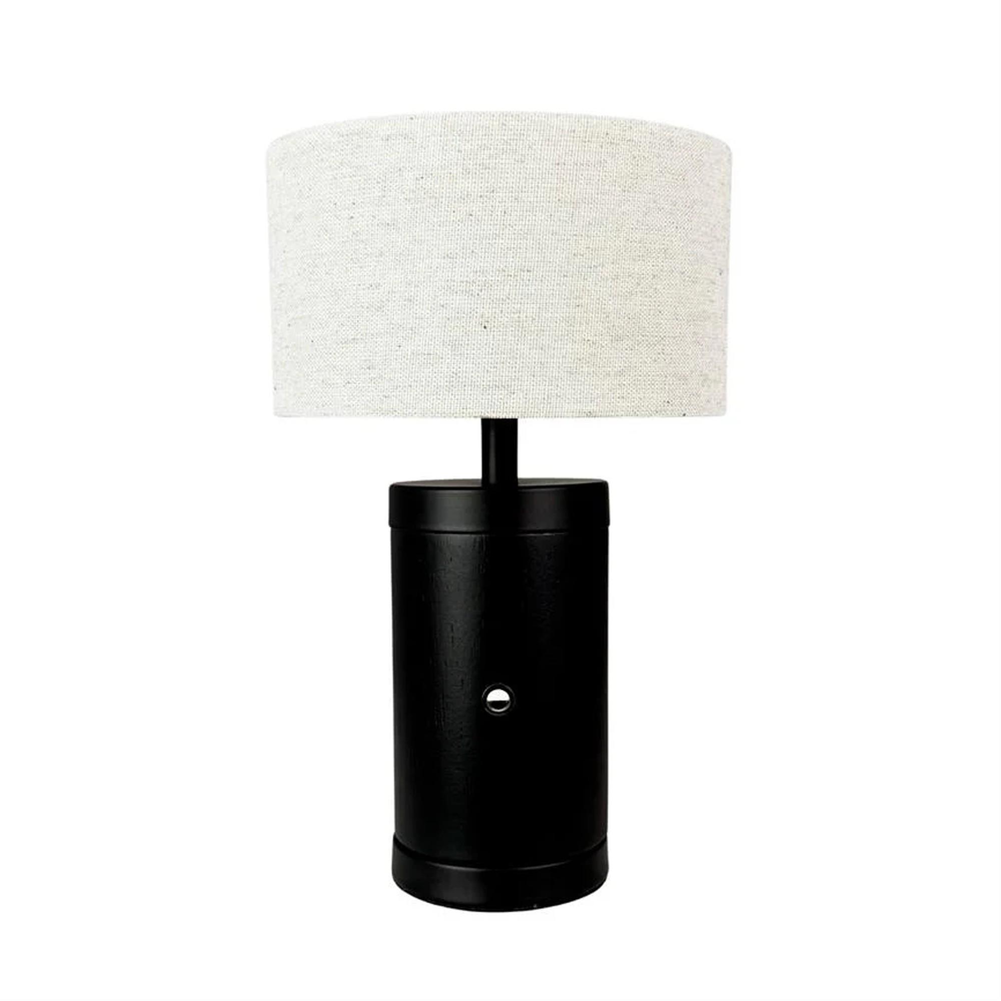 Dyberg Larsen Mellow Tafellamp LED Zwart/ naturel