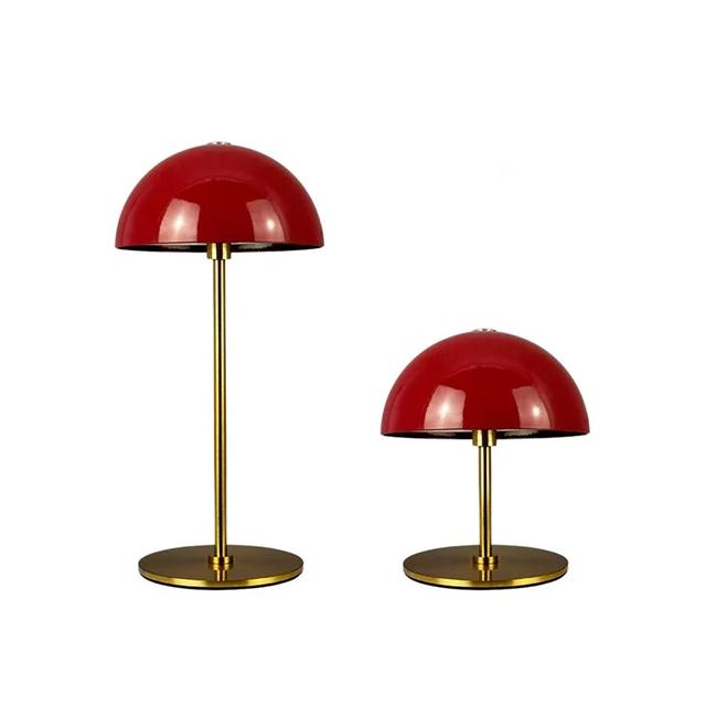 Dyberg Larsen ALONG Mini Bordslampa LED 2 st M&ouml;rkr&ouml;d/ M&auml;ssing