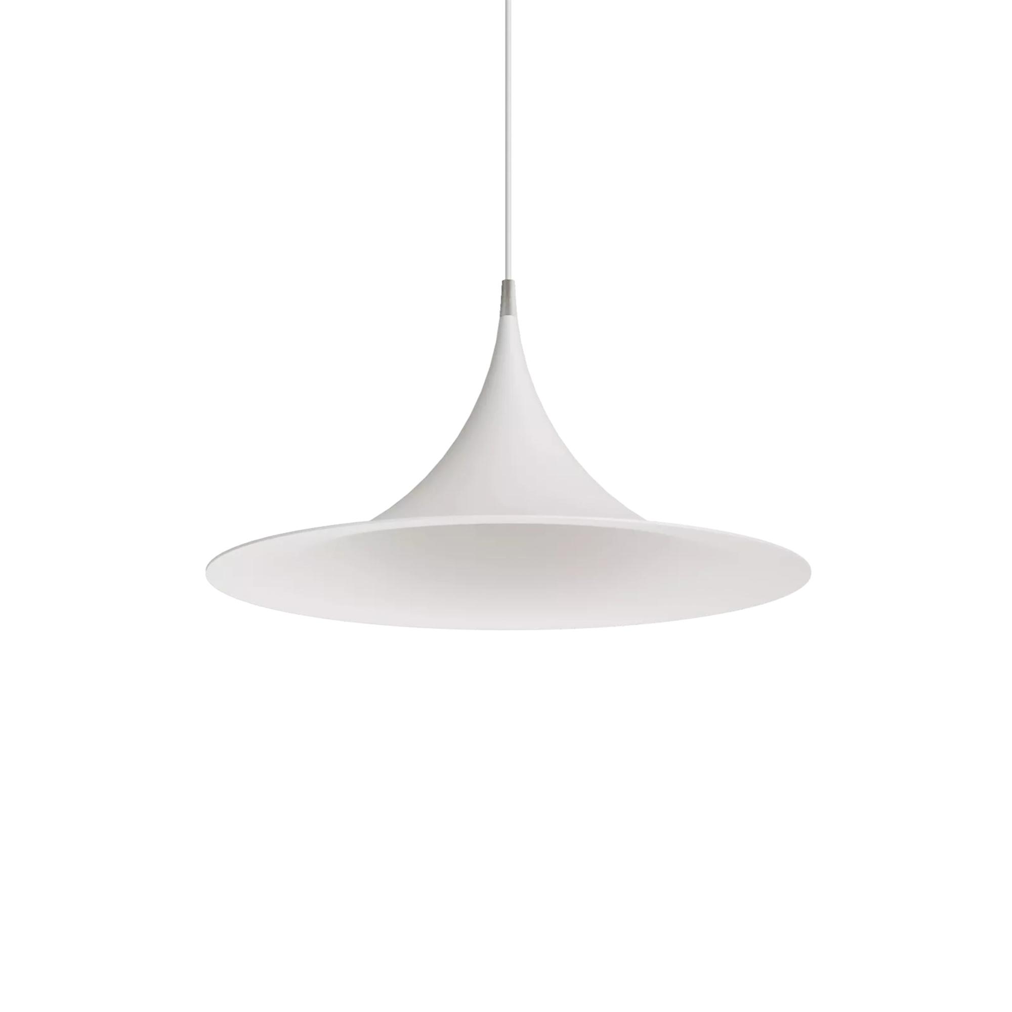 Lámpara Lámpara colgante Linea Light Morgana Ø47 Níquel/ Blanco