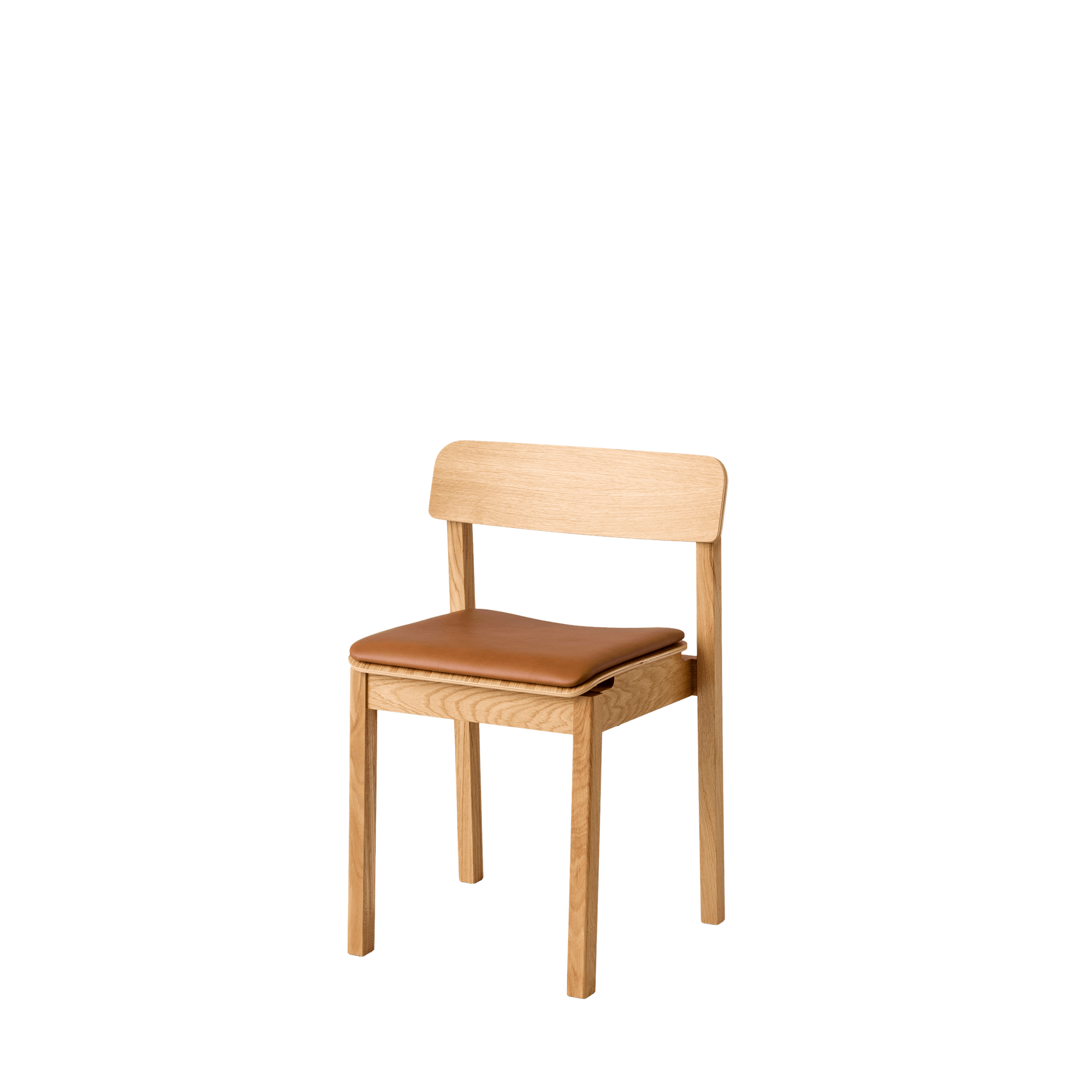 Moebe Everyday -ruokapöydän tuoli, öljytty tammi/konjakki