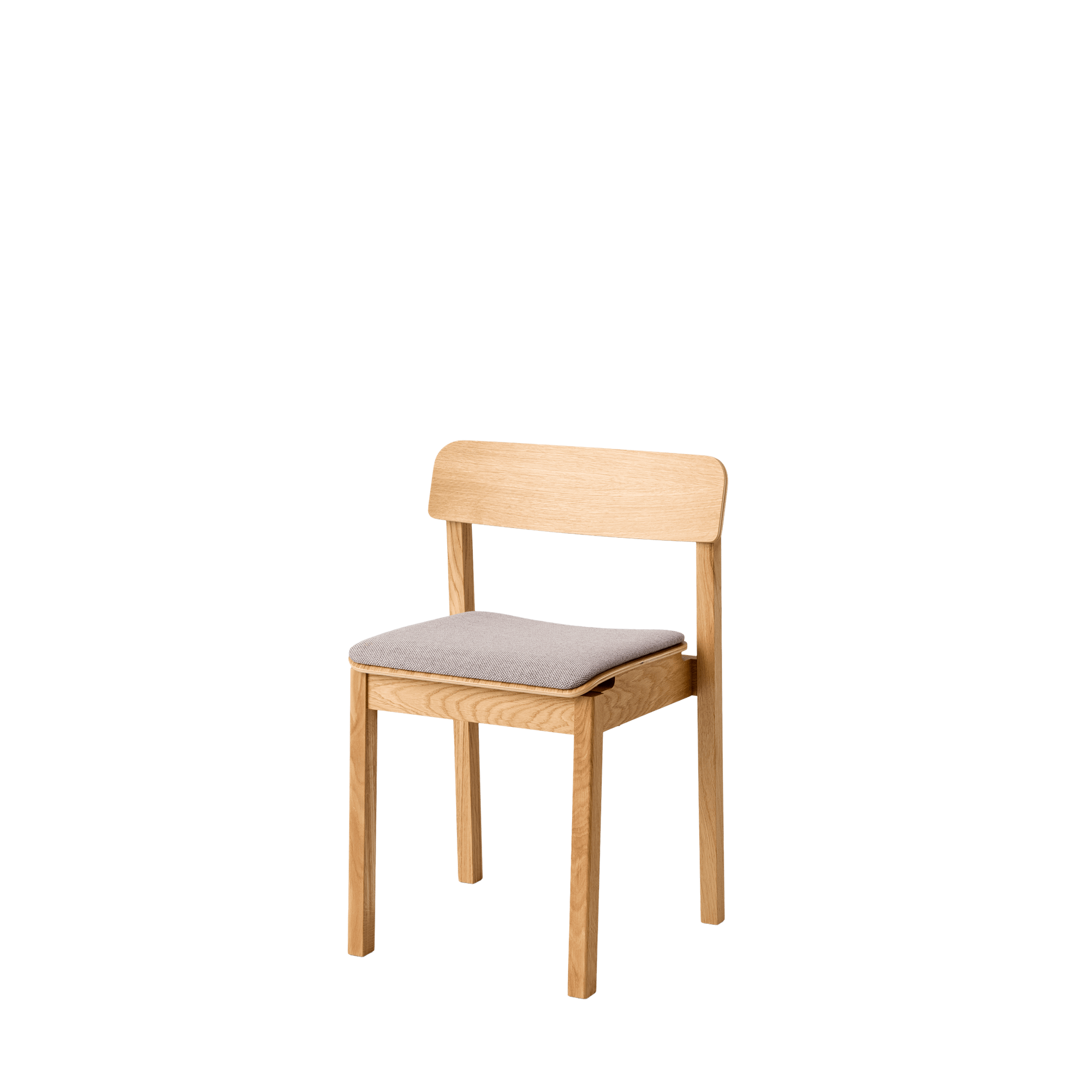Moebe Everyday -ruokapöydän tuoli, öljytty tammi/Re-Wool 128
