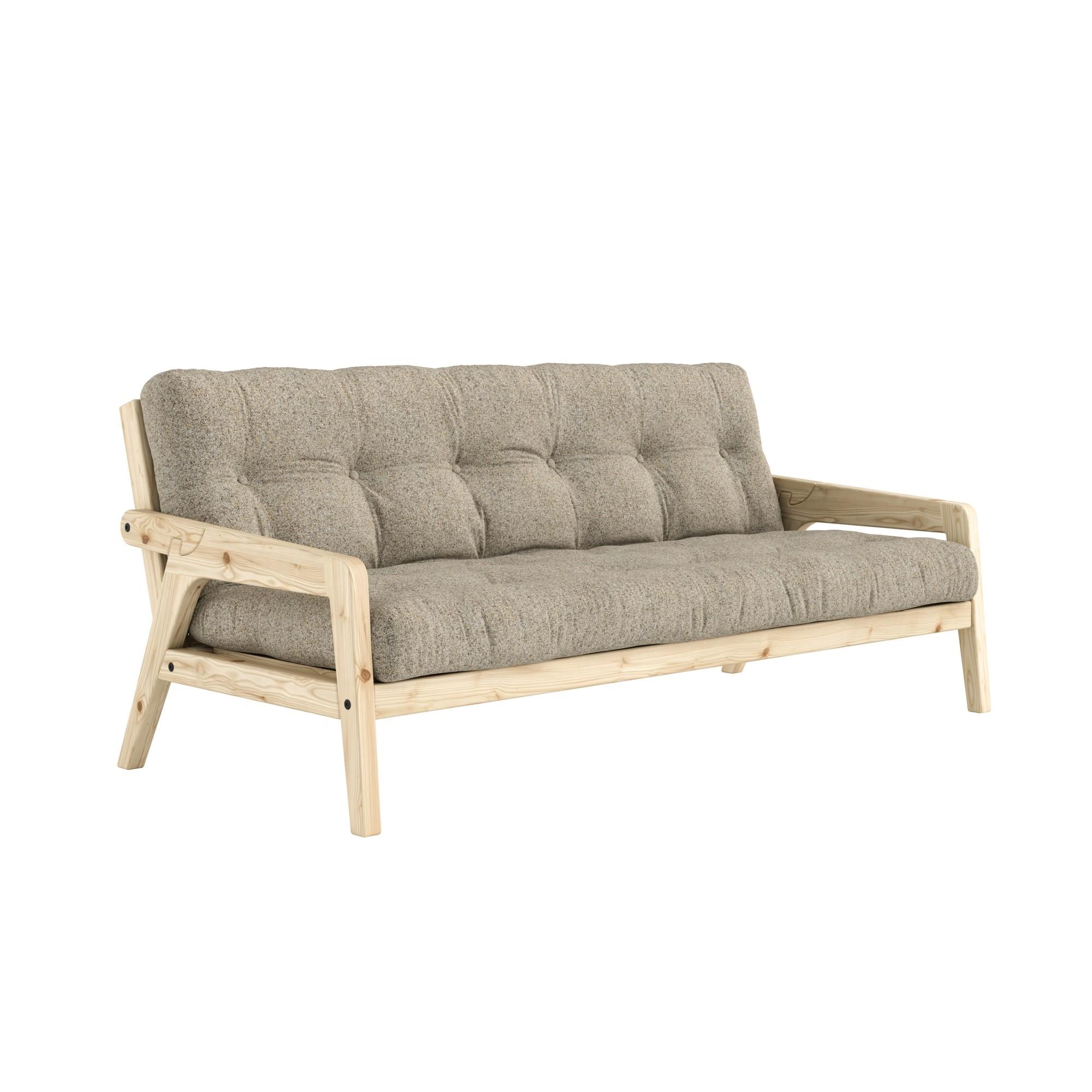 Karup Grab Schlafsofa mit 5-lagiger Matratze 641 Warm Sand/Raw