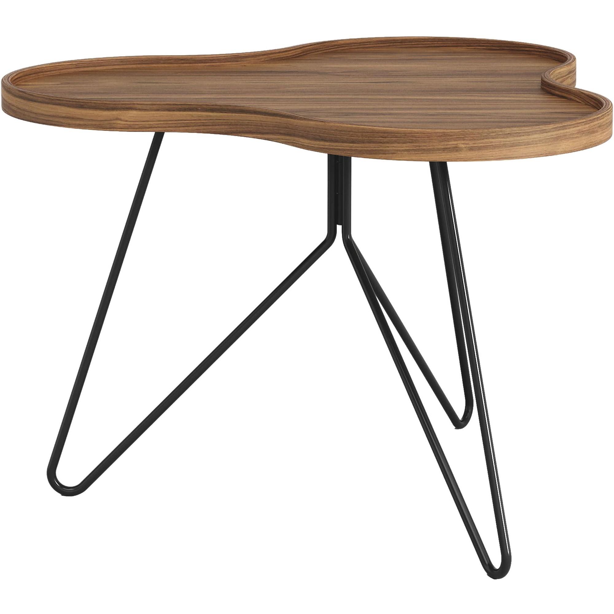 Swedese Flower Mono -sohvapöytä 66x45 musta/pähkinä