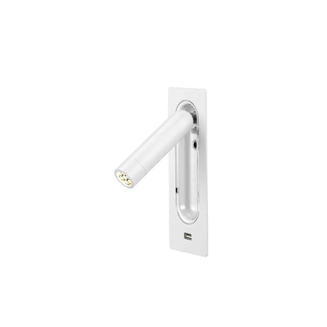 Marset Ledtube V&auml;gglampa Med USB Vit