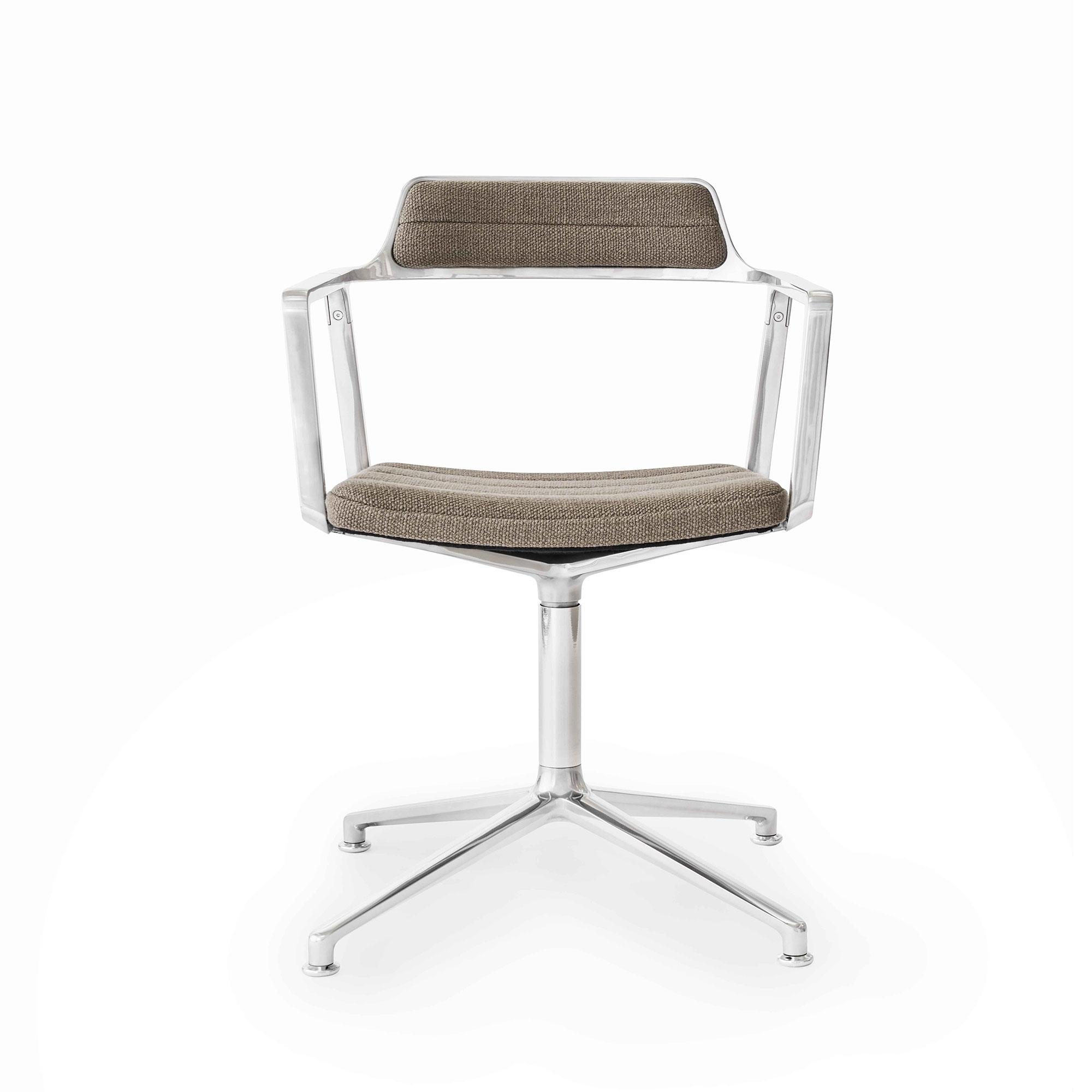 Vipp 452 Swivel Drejestol Mørk Sand/Aluminium