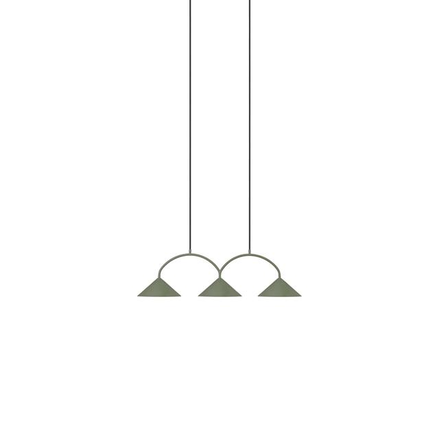Globen Lighting Curve 3 Taklampa Grön