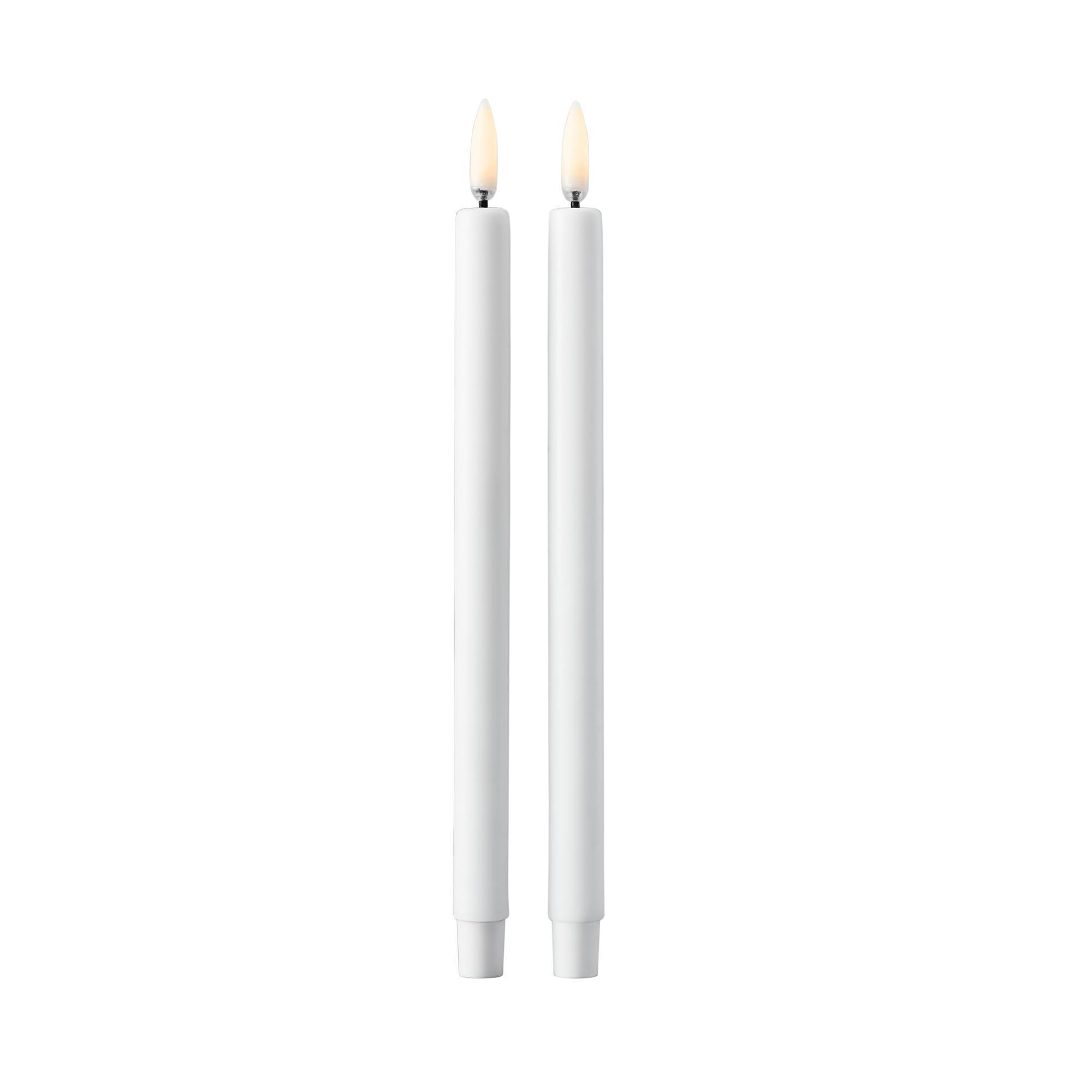 Velas LED STOFF Nagel de Uyuni Lighting, 2 Unidades, Blanco