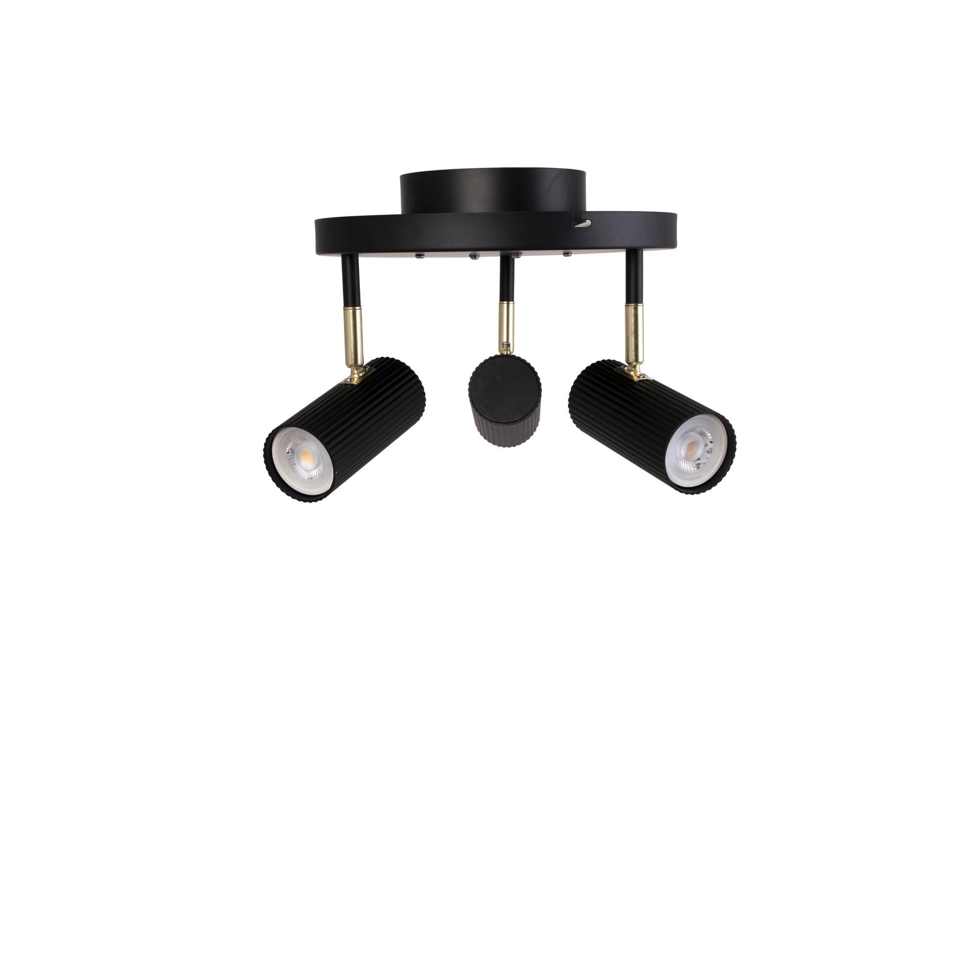 Globen Lighting Hubble 3 Ceiling Light Black