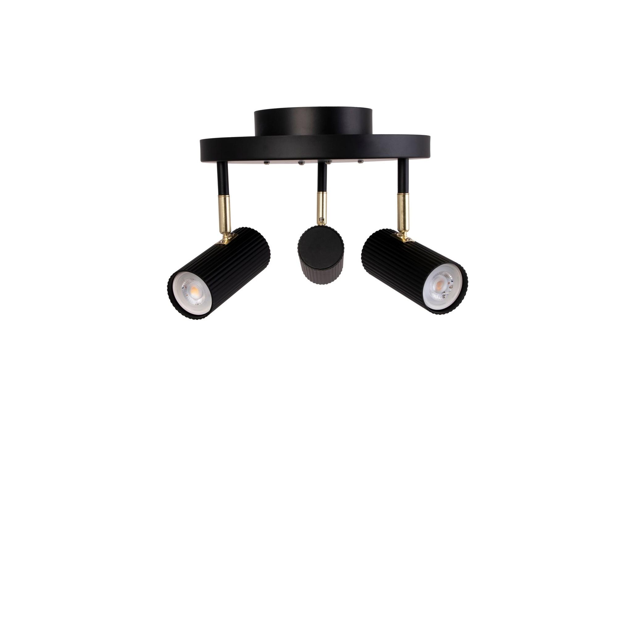 Globen Lighting Hubble 3 Ceiling Light Black