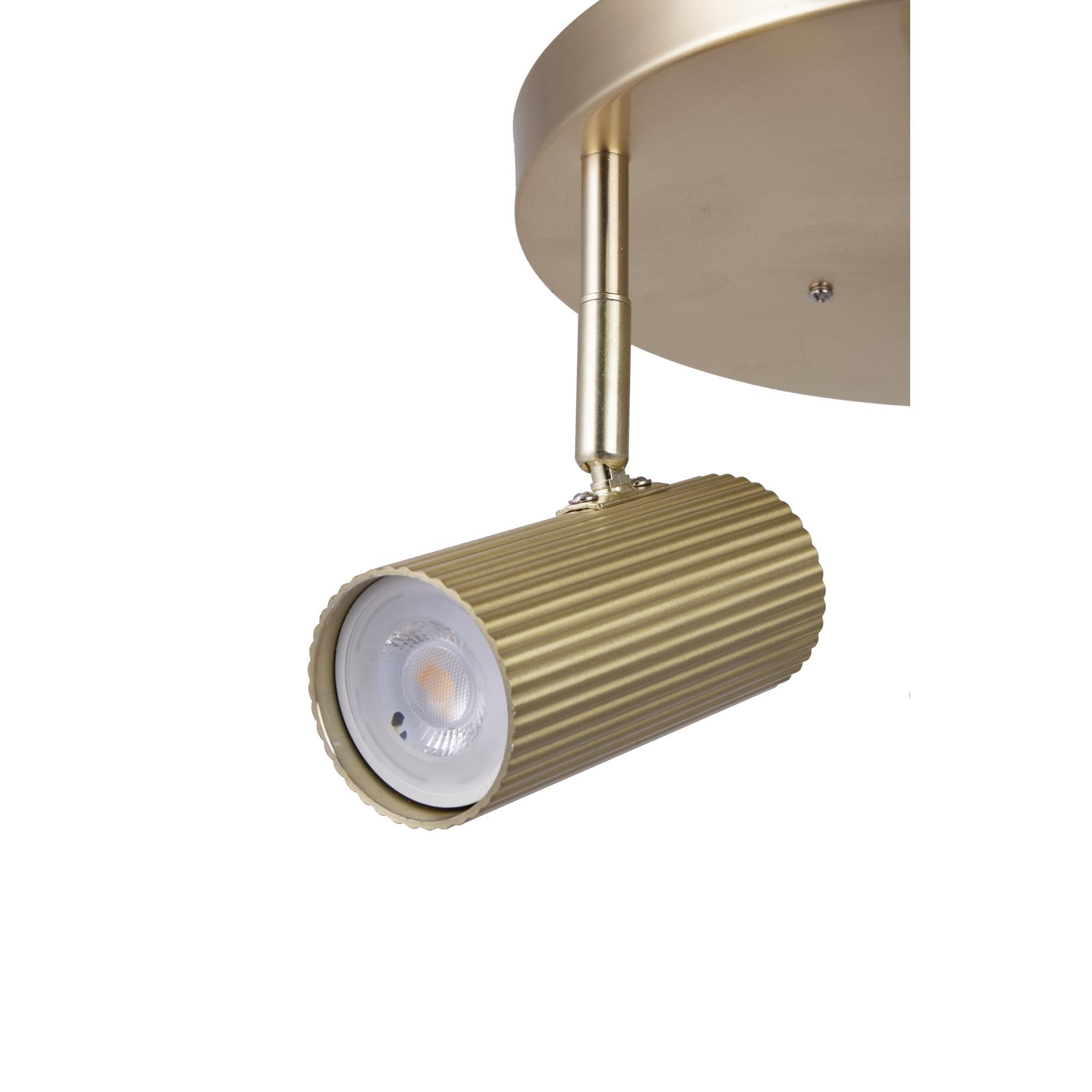 Globen Lighting Hubble 3 Ceiling Light Brushed Brass | AndLight