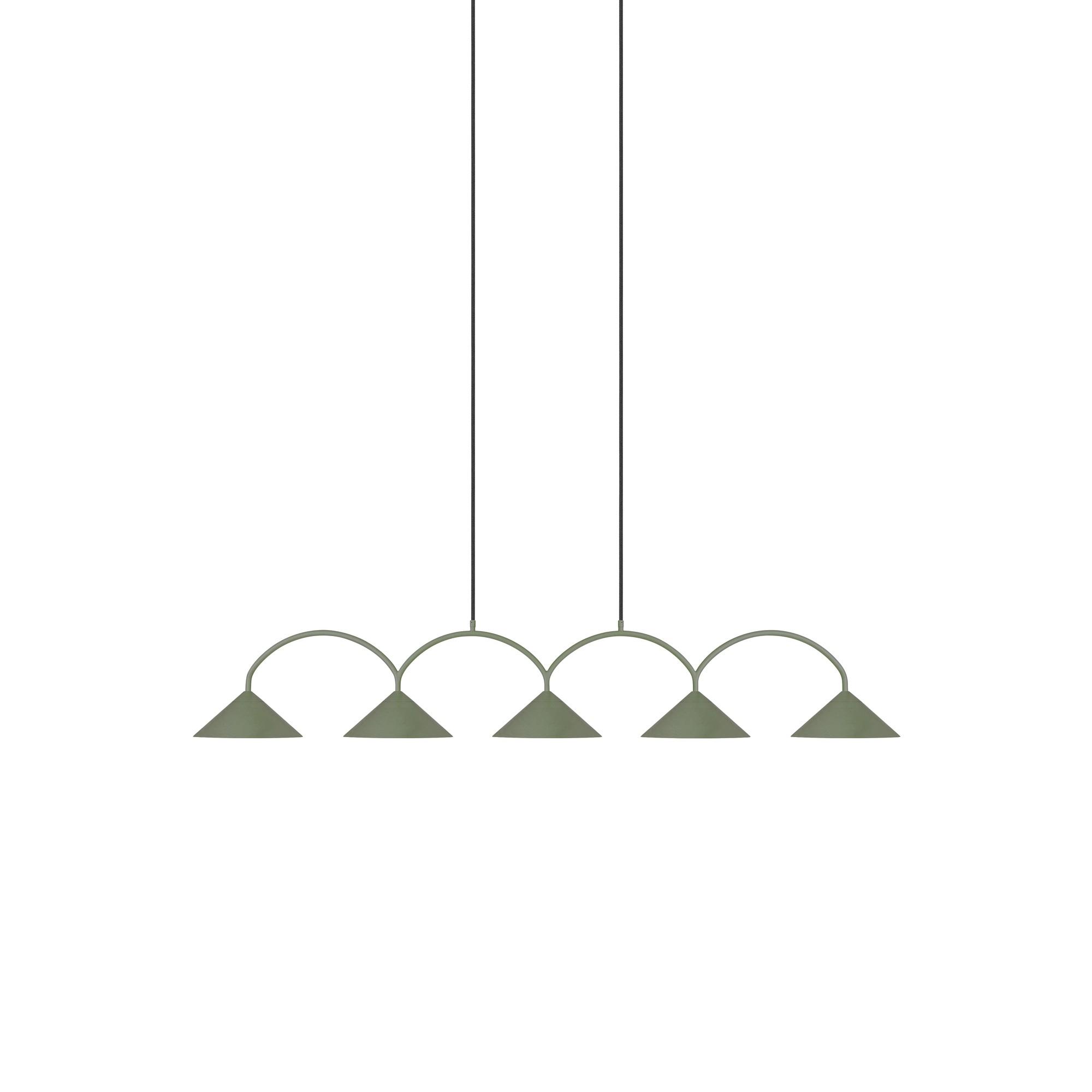 Globen Lighting Curve 5 Pendel Grøn