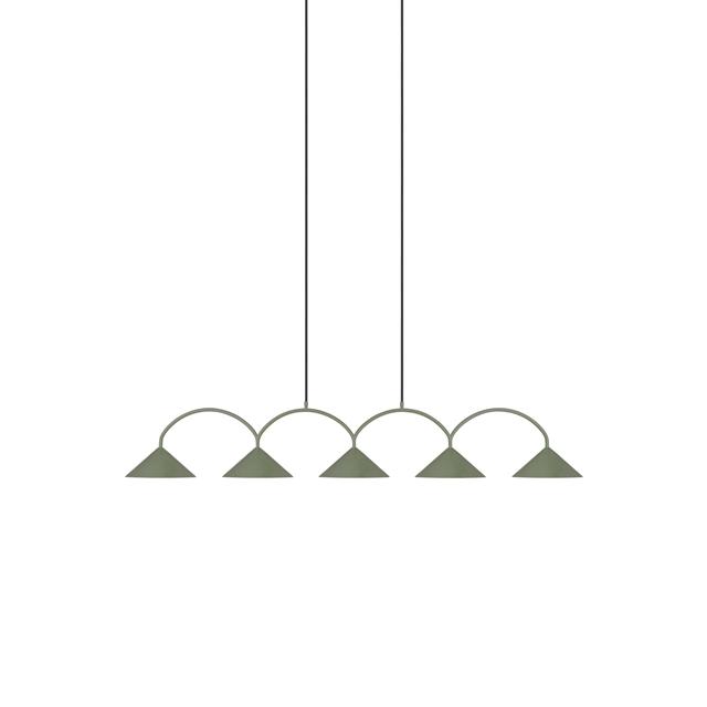 Globen Lighting Curve 5 Taklampa Grön