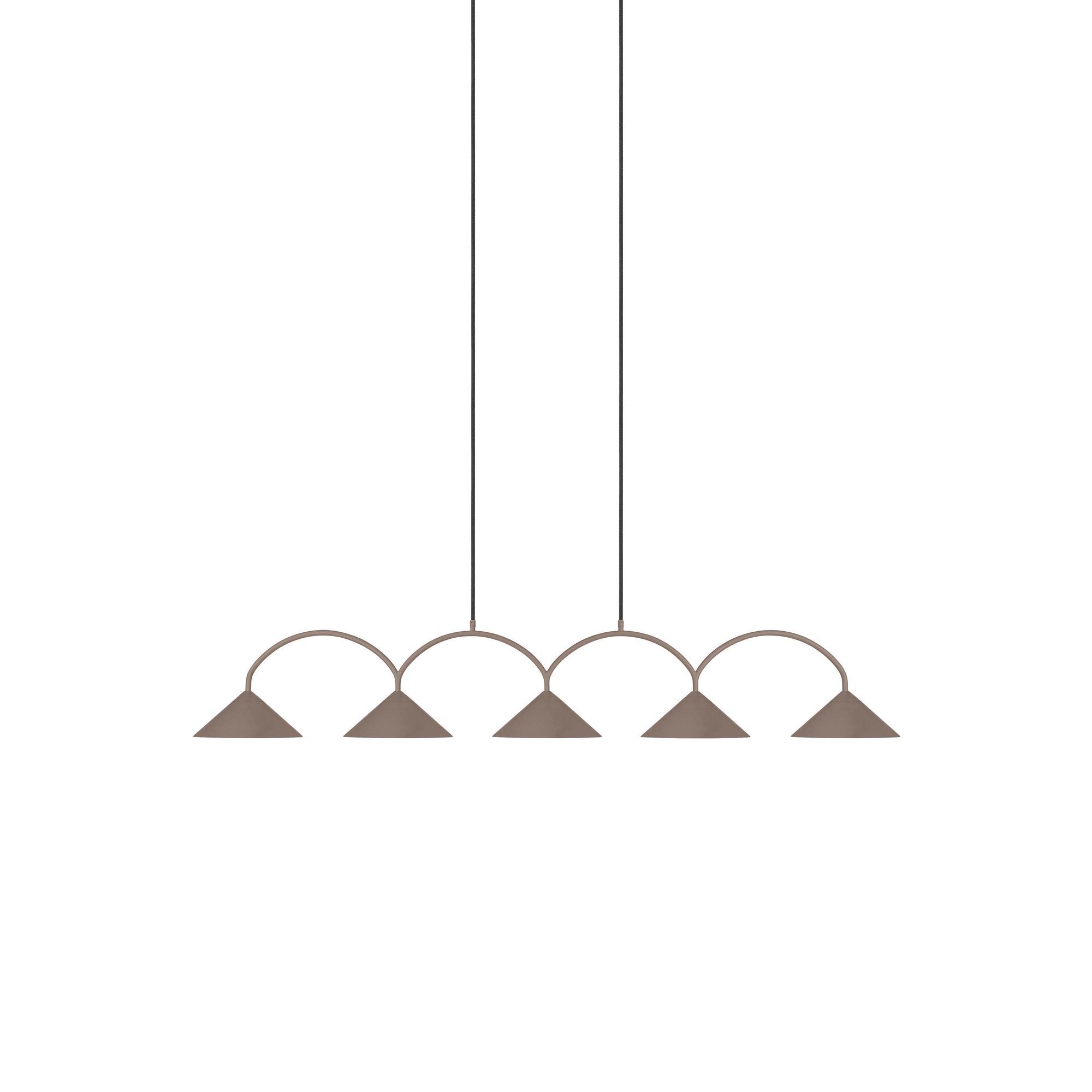 Globen Lighting Curve 5 Hanglamp Mocha