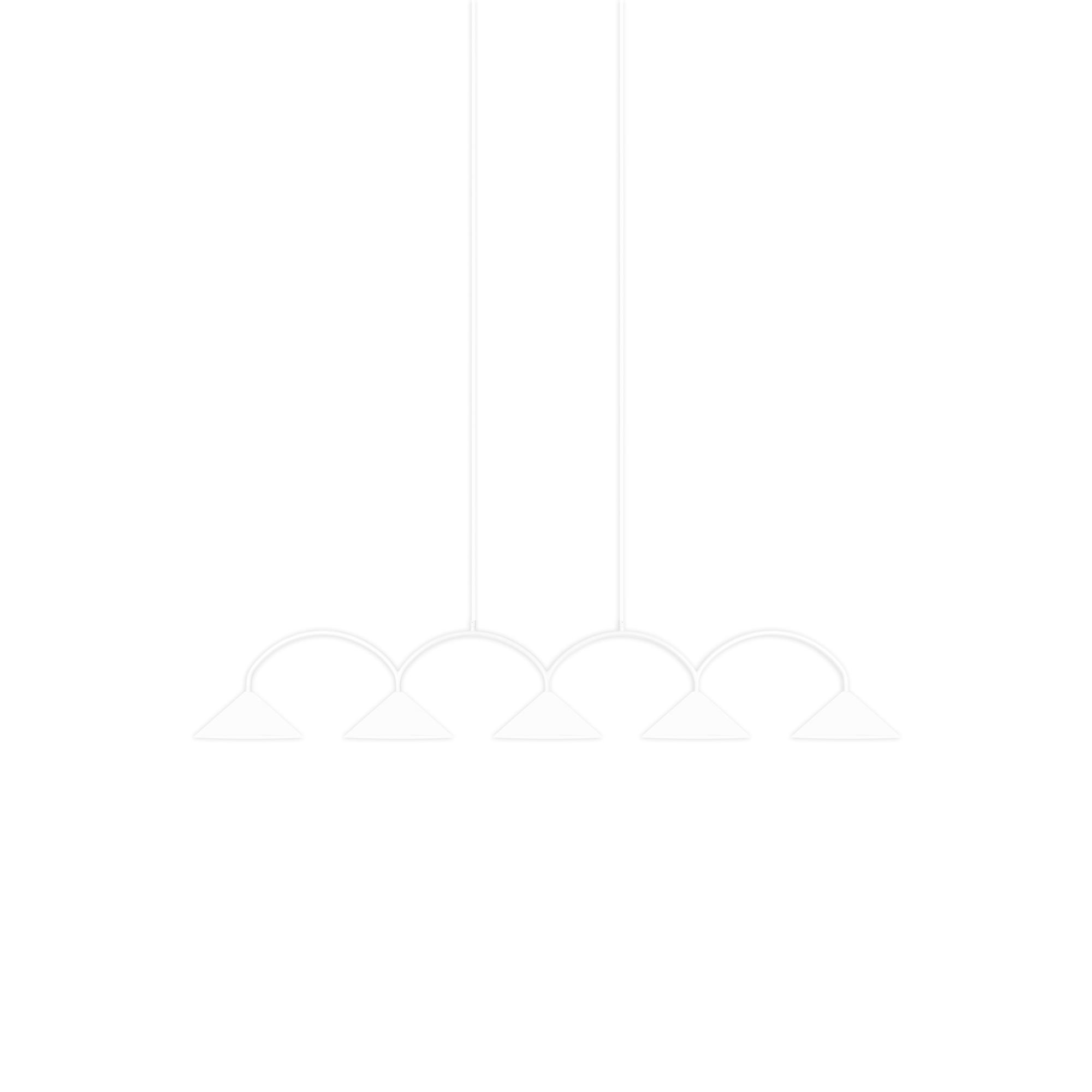 Globen Lighting Curve 5 Hanglamp Wit