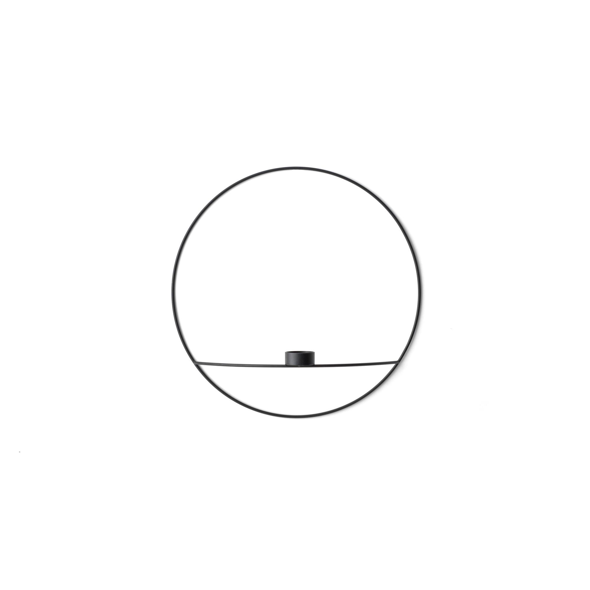 Audo POV Circle Telys Lysestage Stor Sort