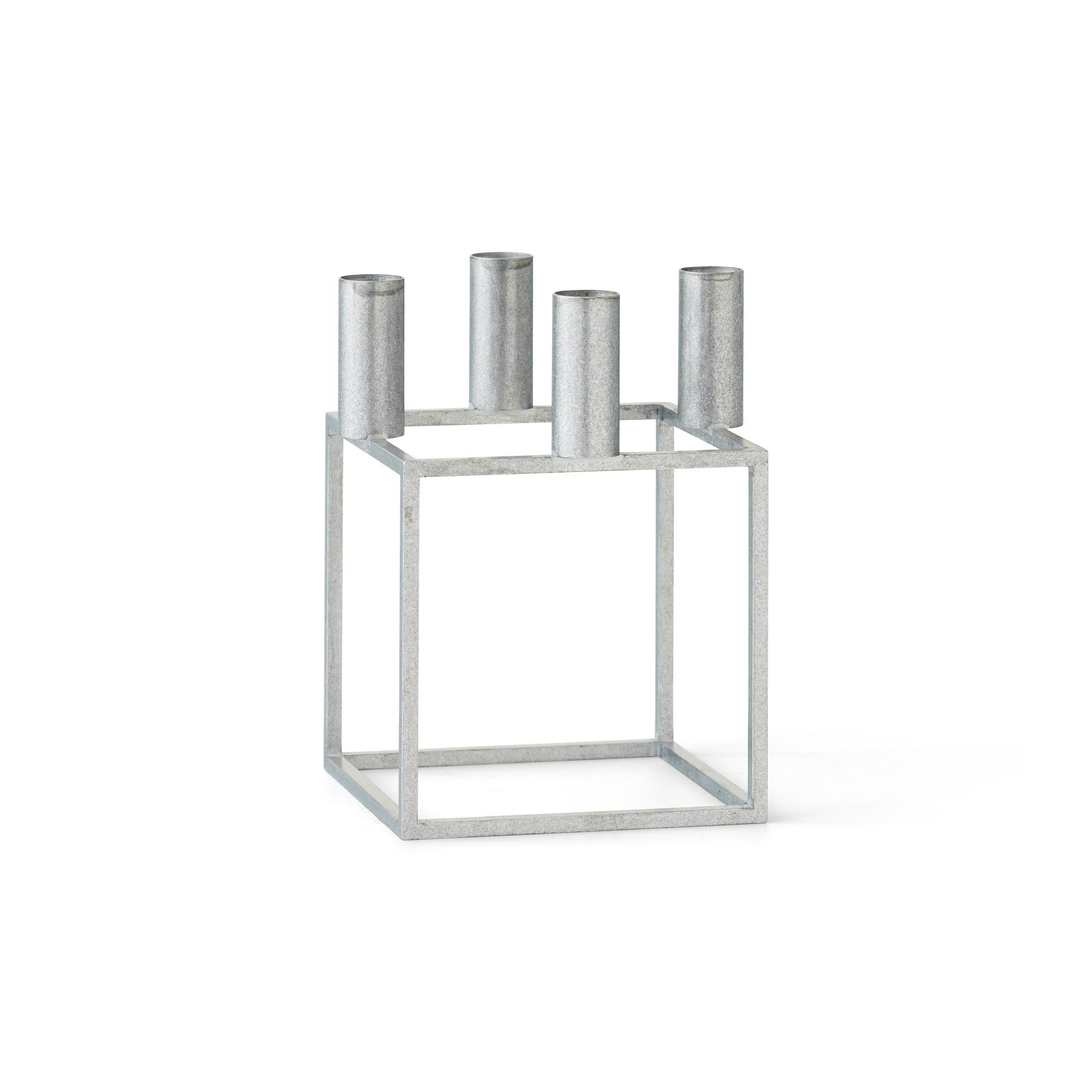 Audo Cube 4 Candlestick Zinc