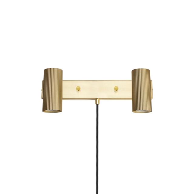 10: Wall Lamp Hubble 2 Brushed Brass (Messing/guld)