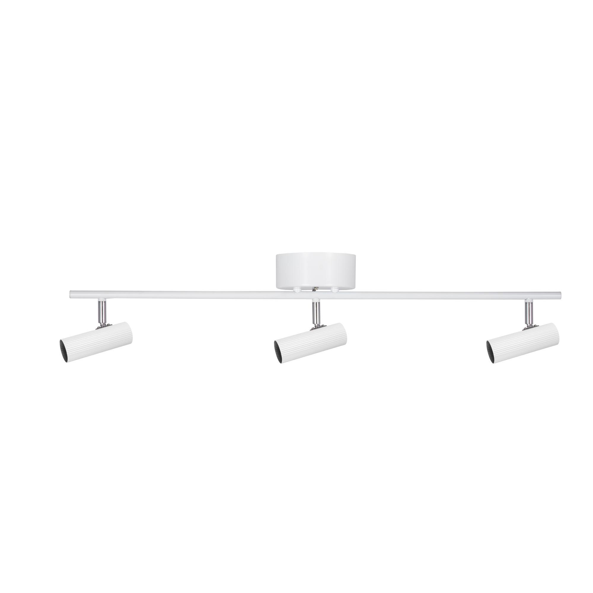 Globen Lighting Hubble 3 Long Ceiling Light White