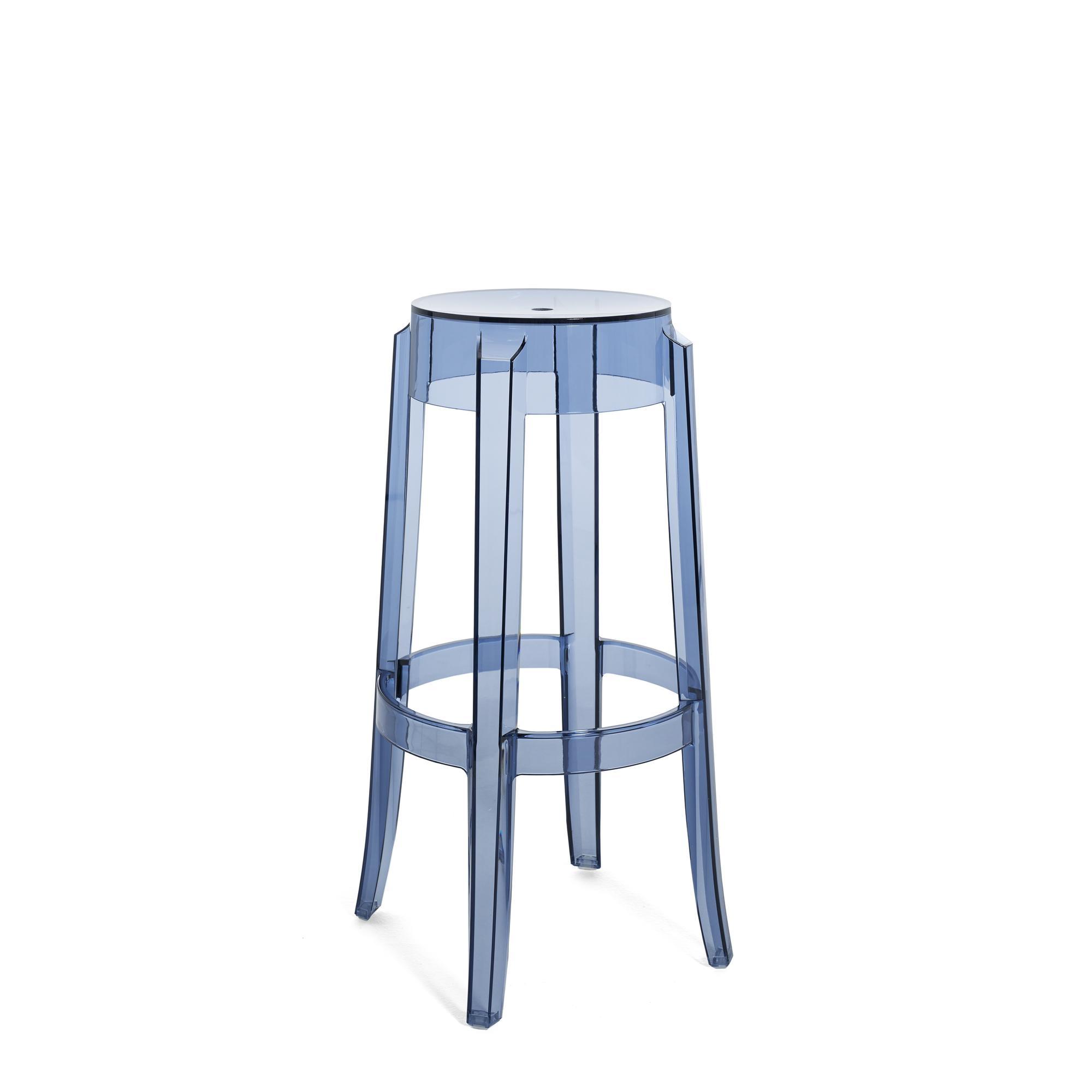 Kartell Charles Ghost Baarijakkara H75 Sininen