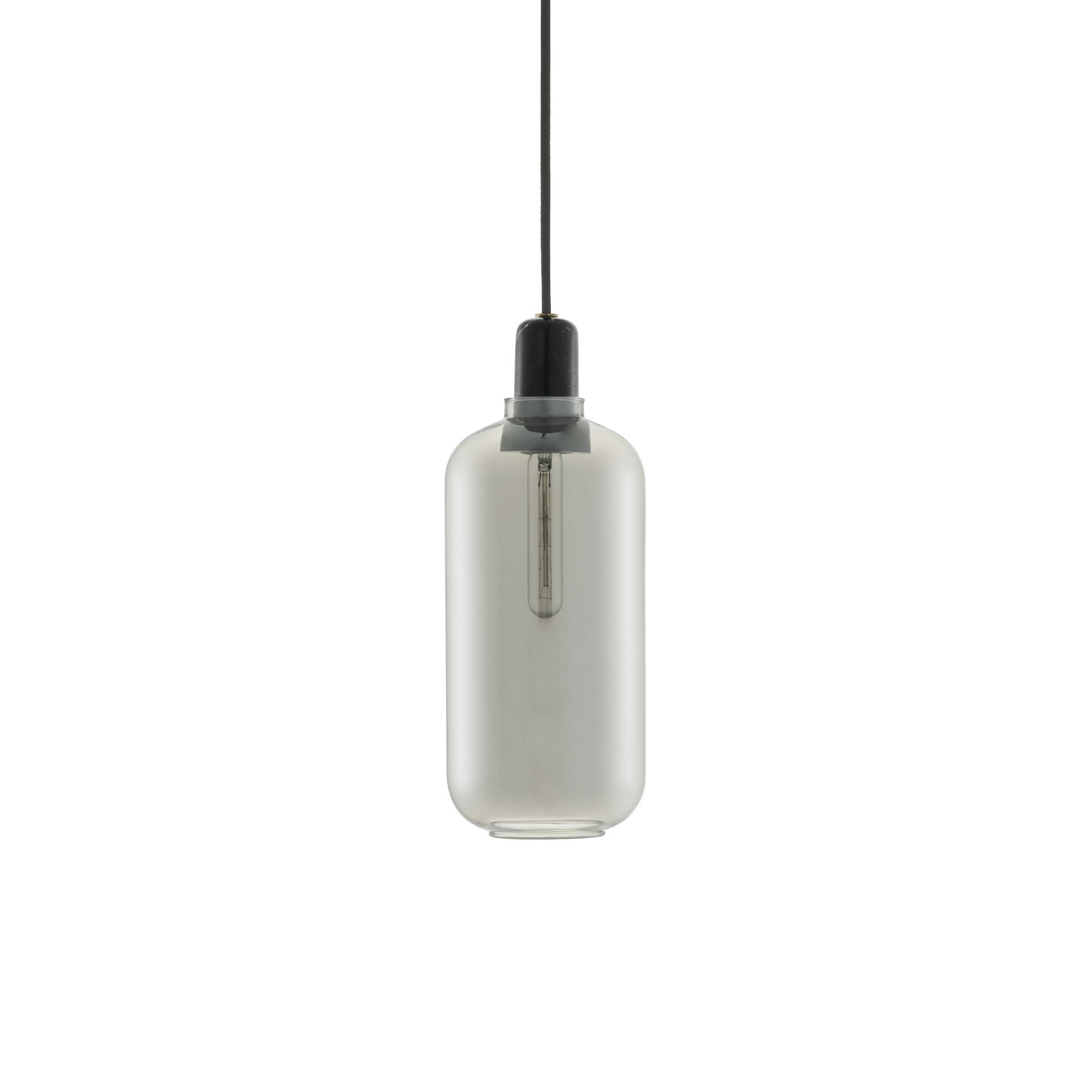 Normann Copenhagen Amp Lampadario Grande Nero/Opaco