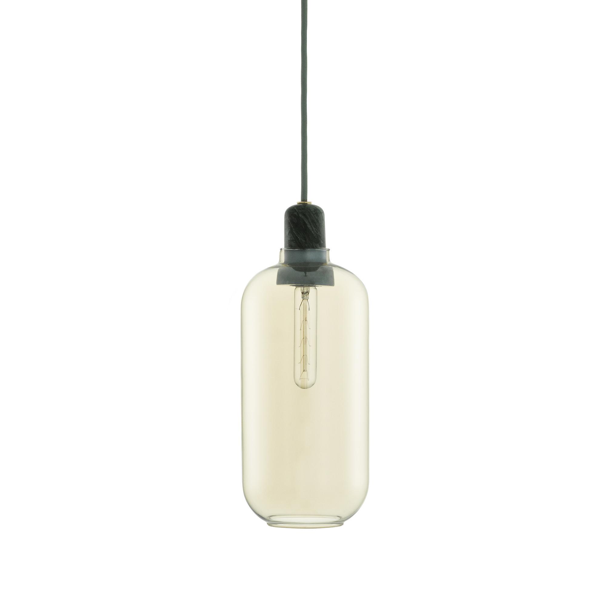 Normann Copenhagen Amp Lampa Wisząca Duża Złota/Zielona