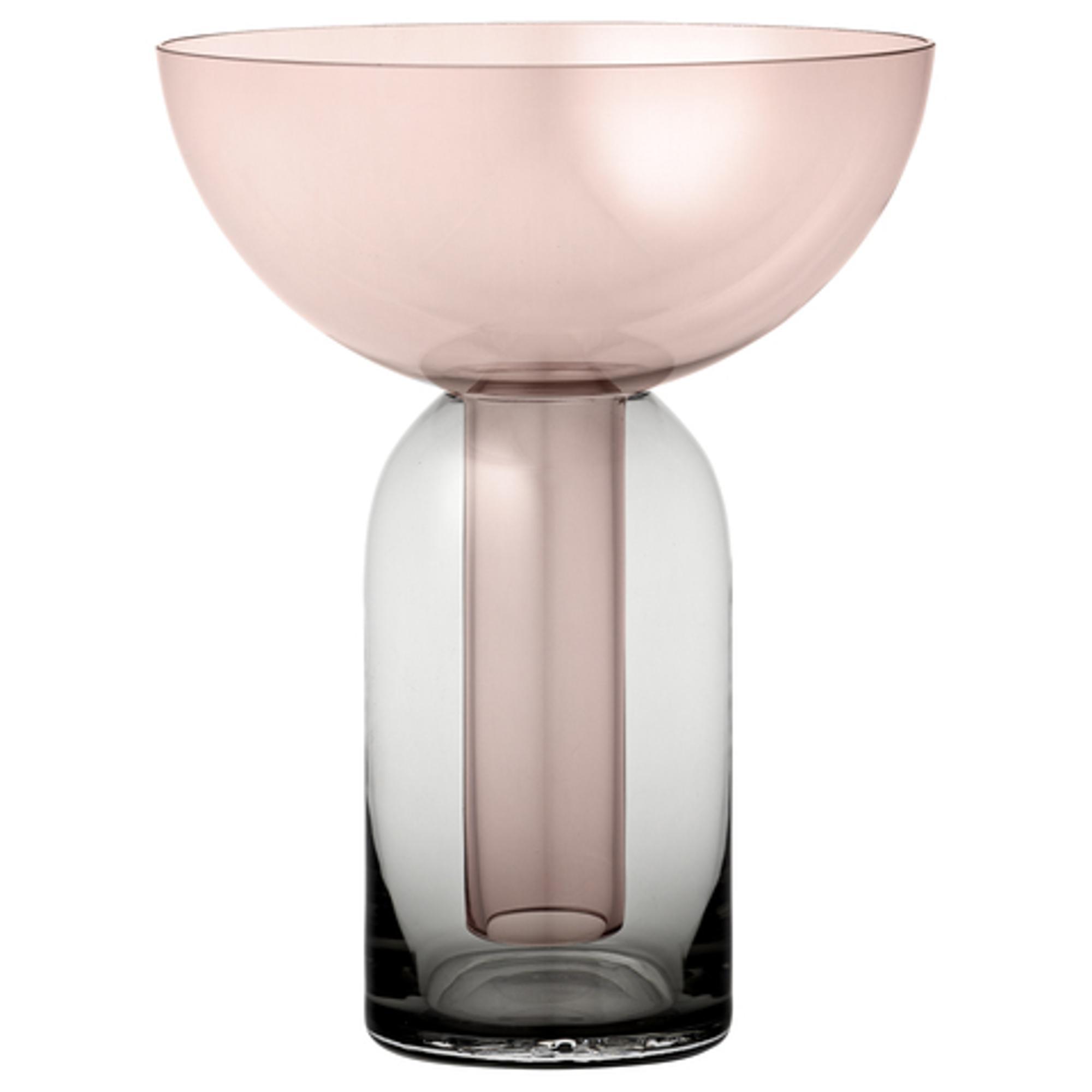 AYTM TORUS Vase H19 Black/ Rose