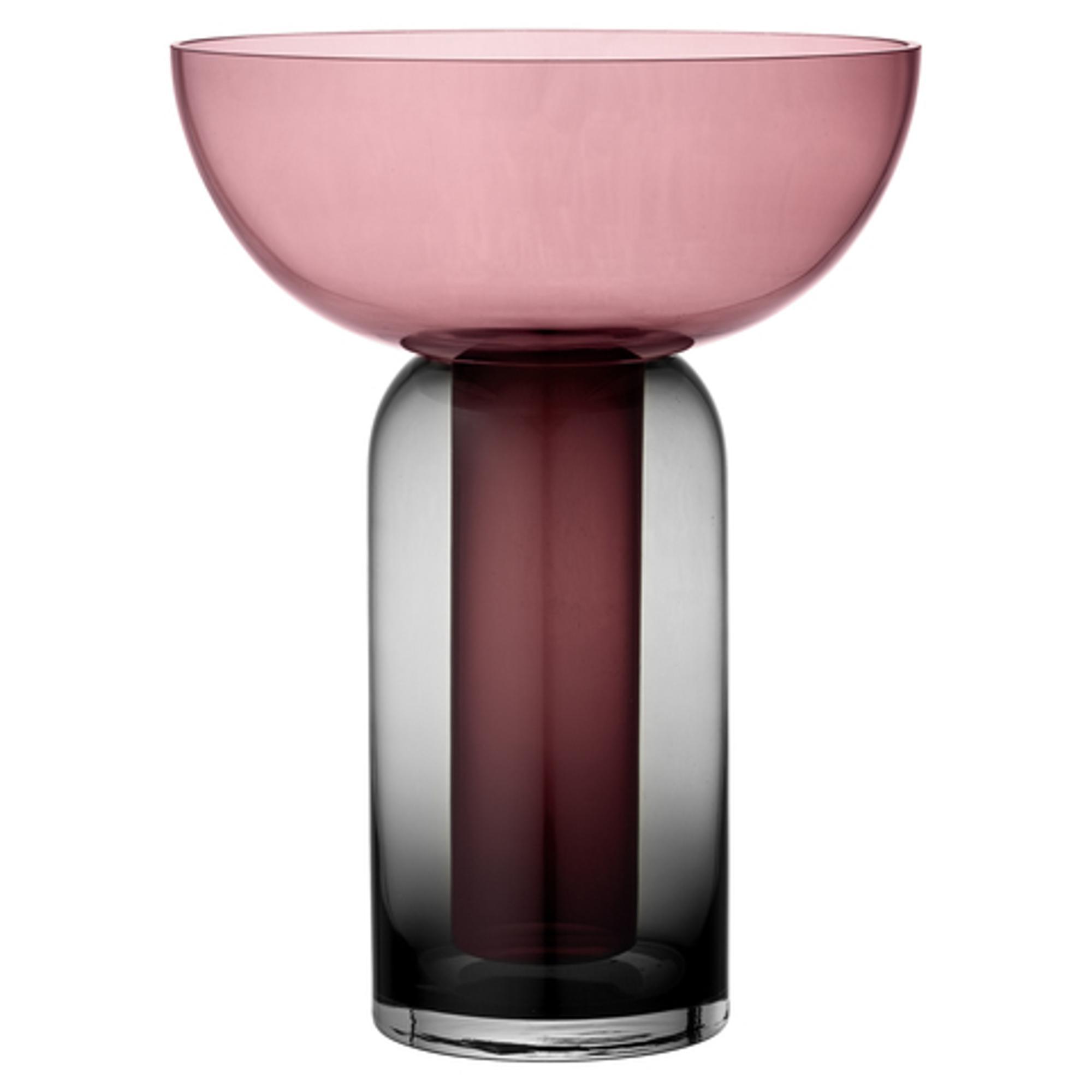 AYTM TORUS Vase H33 Black/ Rose