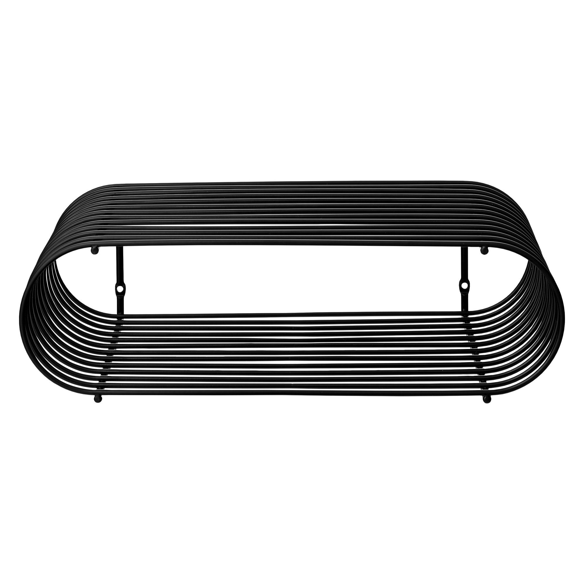 AYTM CURVA Shelf Black H12 cm