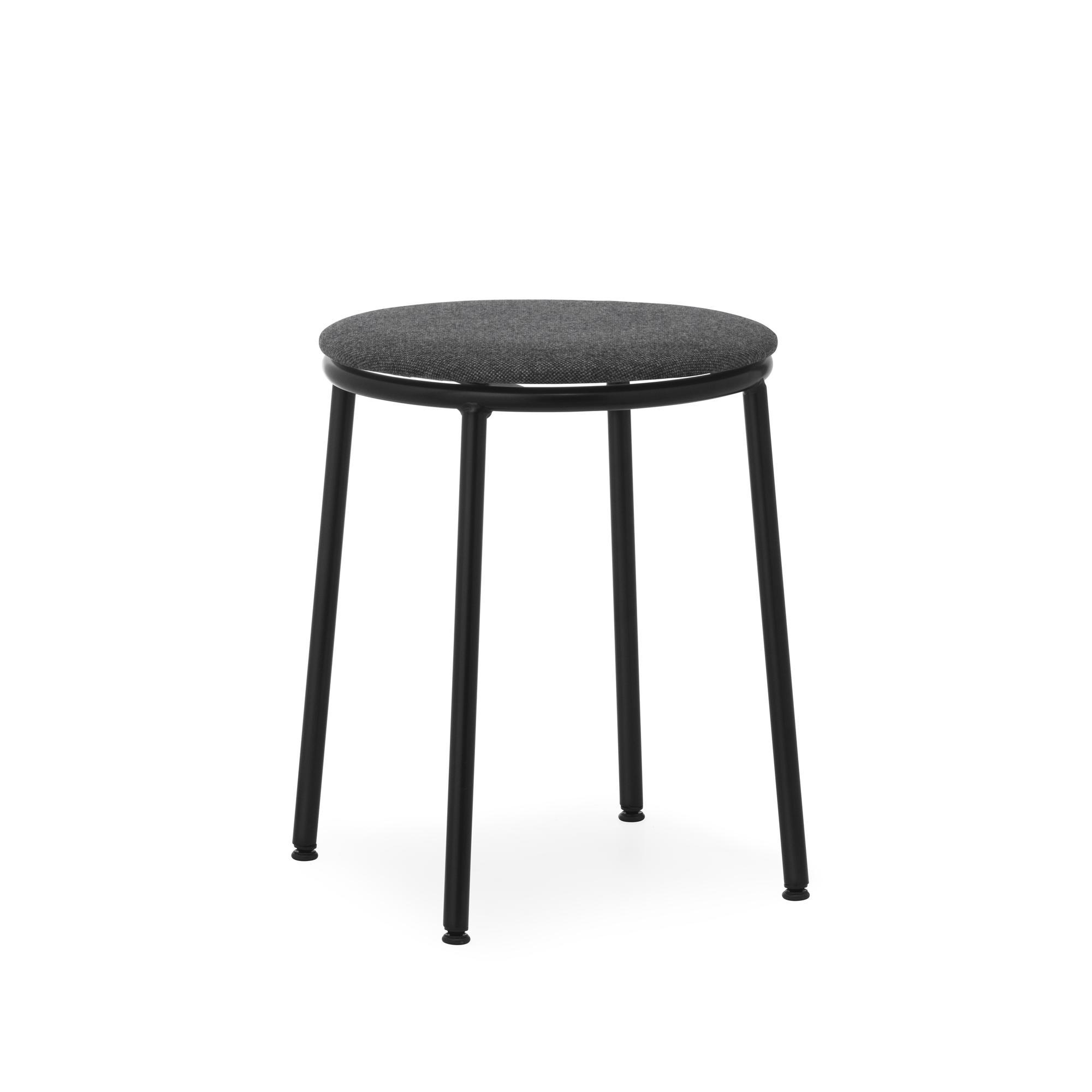 Normann Copenhagen Circa Tabouret Rembourré Noir/ MLF16 Noir