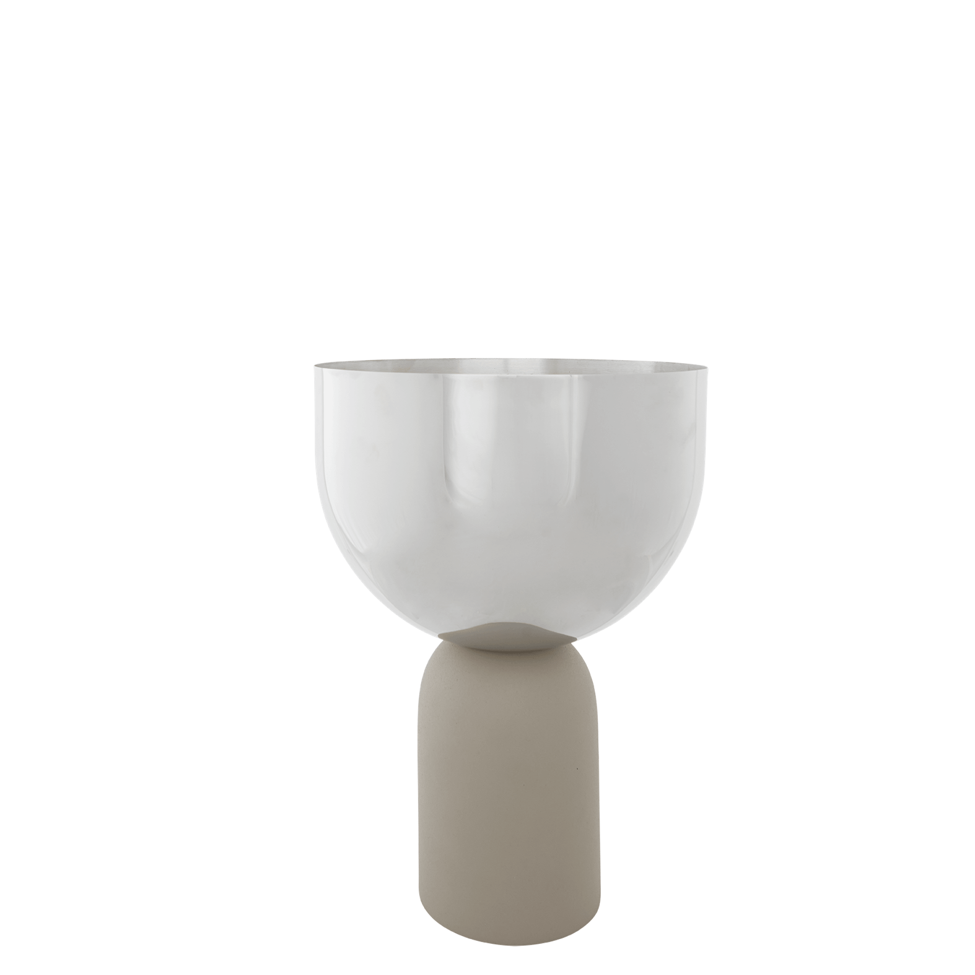 AYTM TORUS Vaso da Fiori 22 cm Argento/Tortora