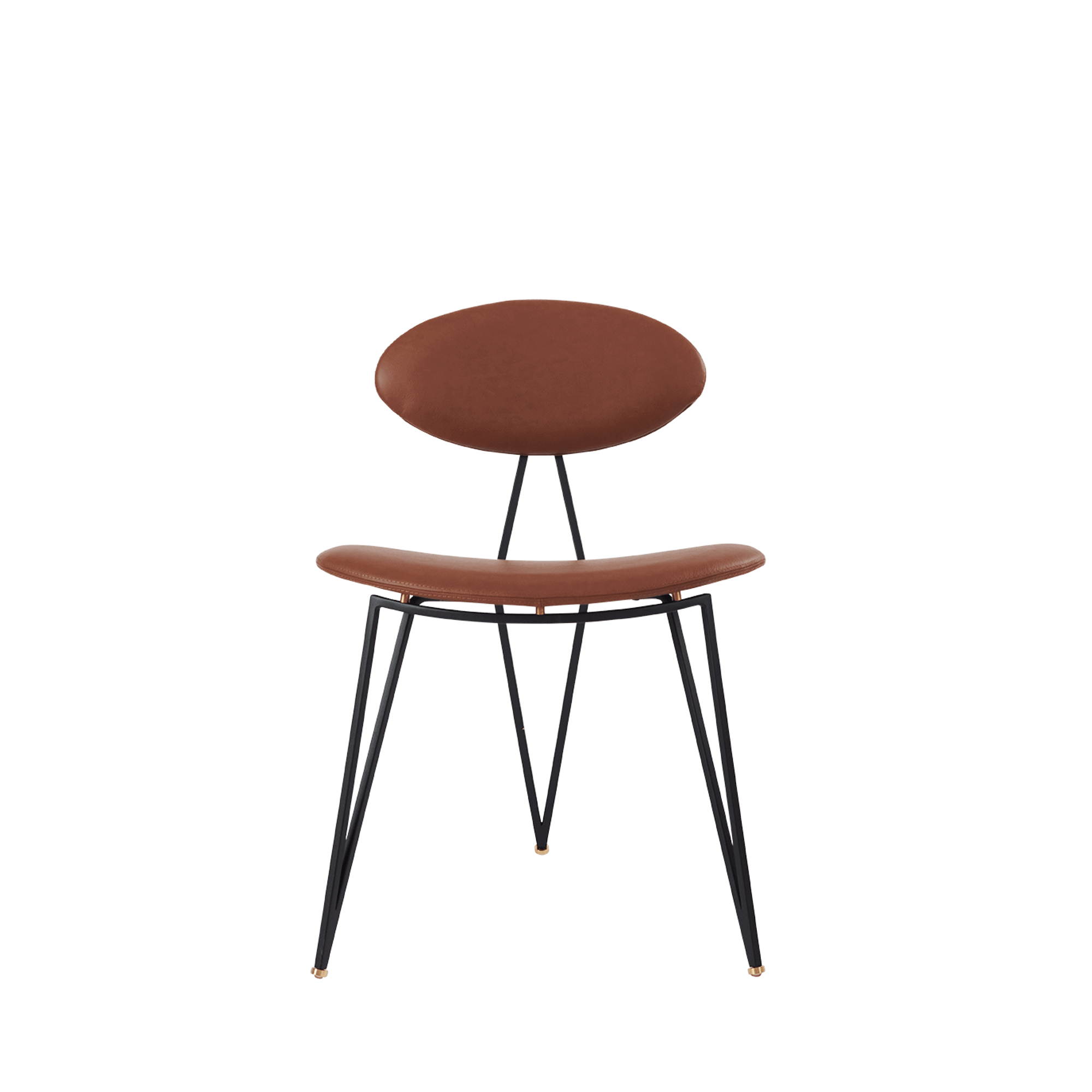 AYTM SEMPER Dining Chair Black/Cognac