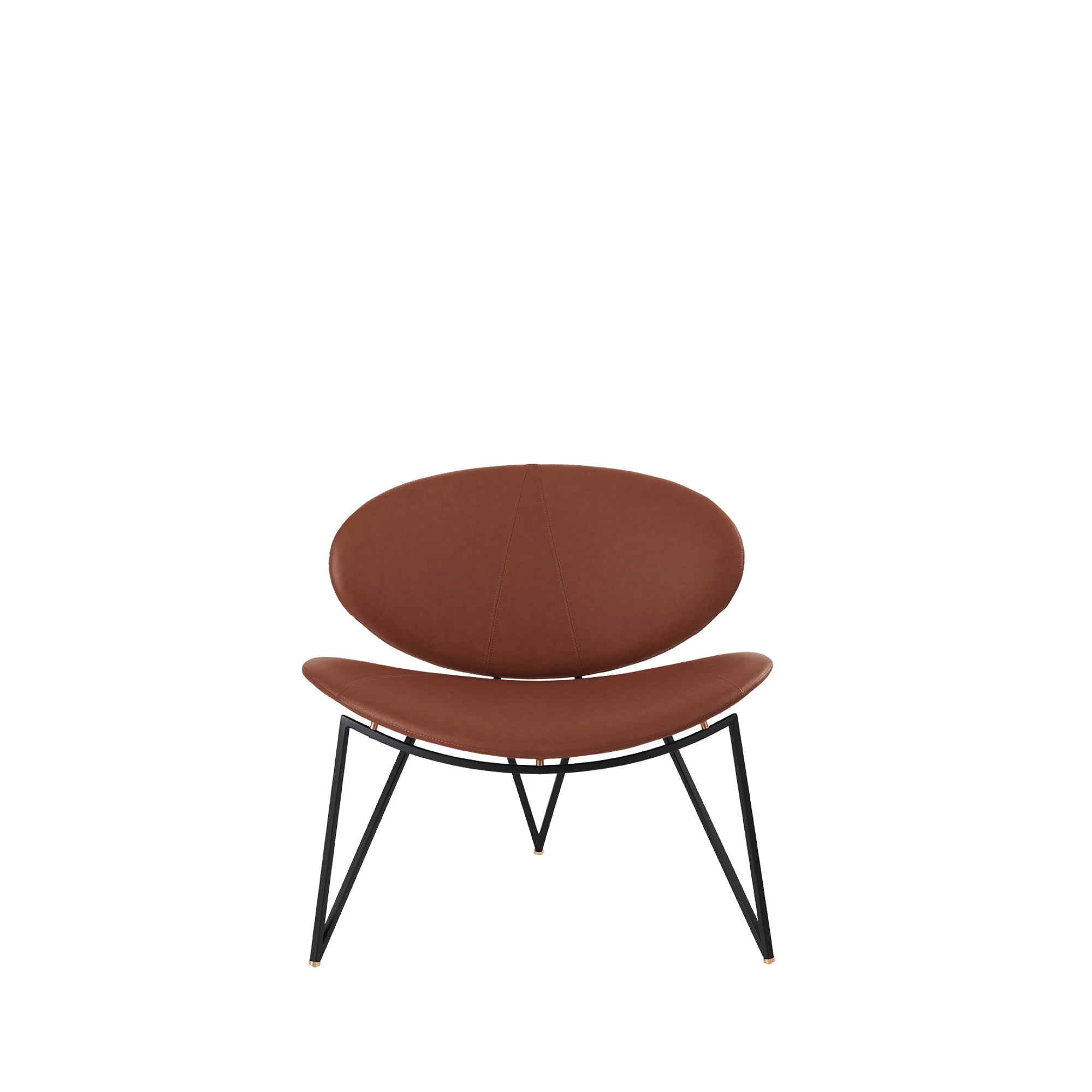 AYTM SEMPER Armchair Black/Cognac