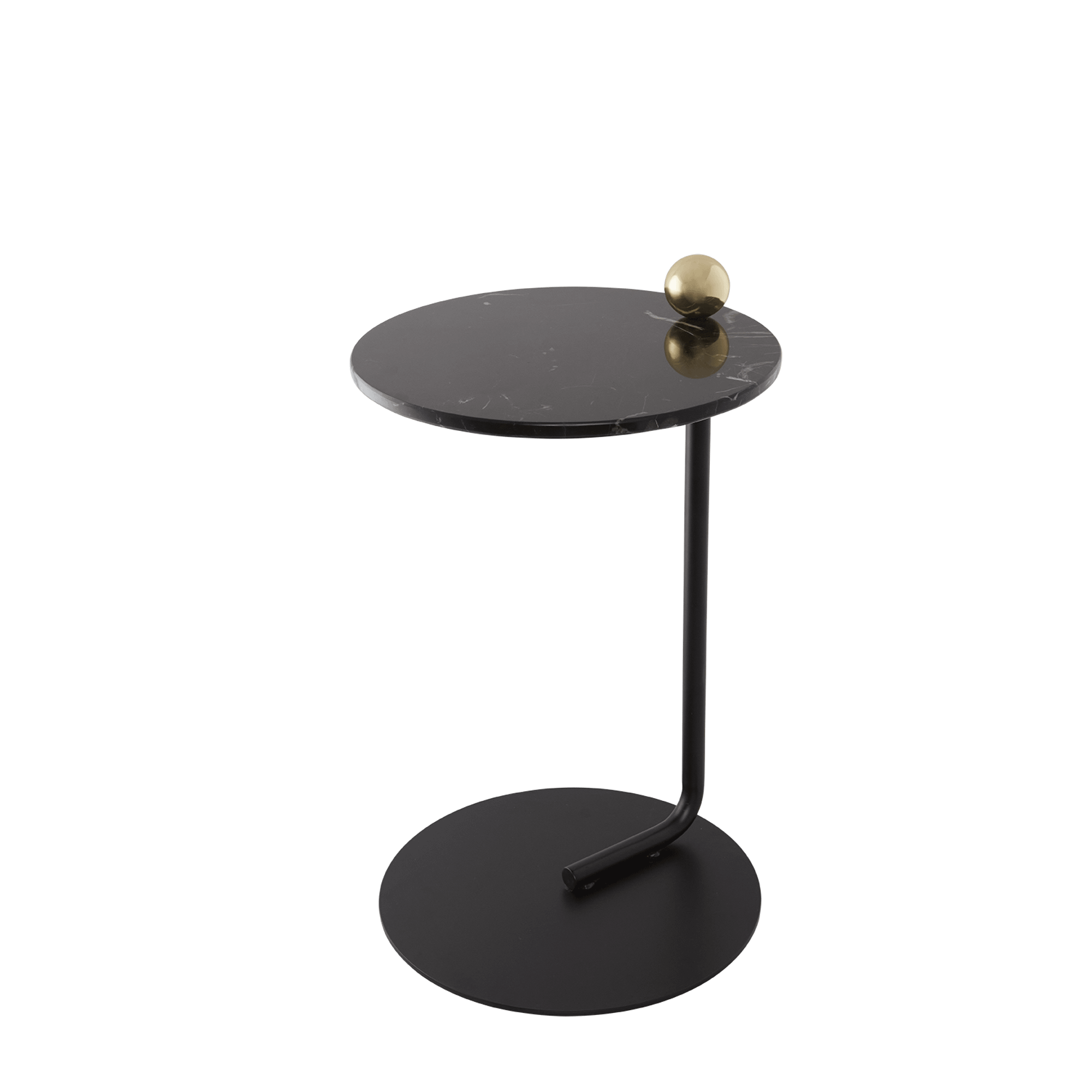 AYTM CASTELLUM Side Table Black/ Marble