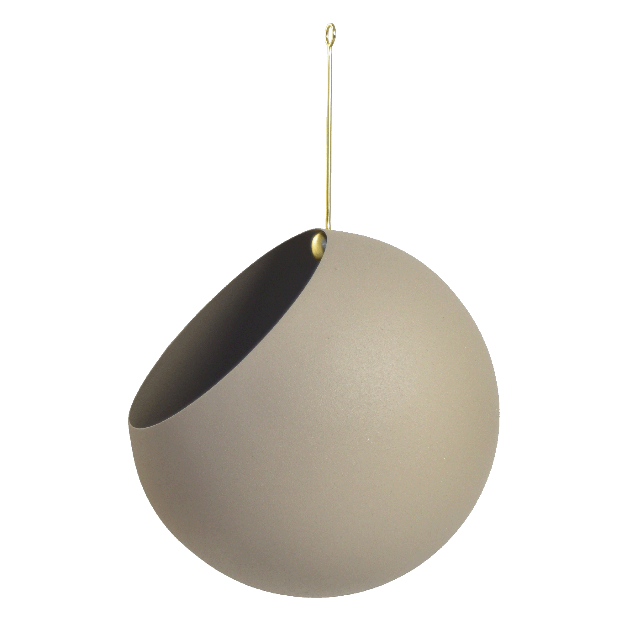 AYTM GLOBE Pot de Fleurs Suspendu 32 cm Taupe