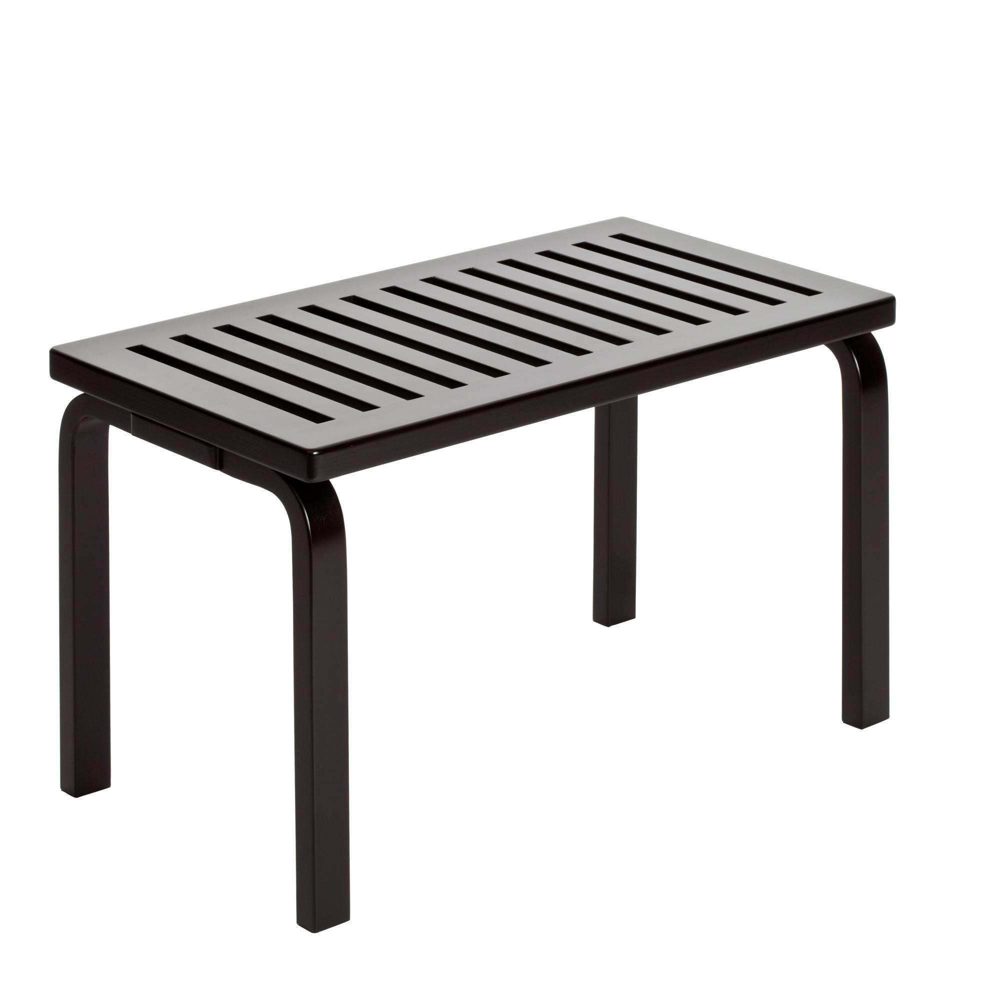 artek 153 Bench Size W L72.5 cm Black Lacquered Birch