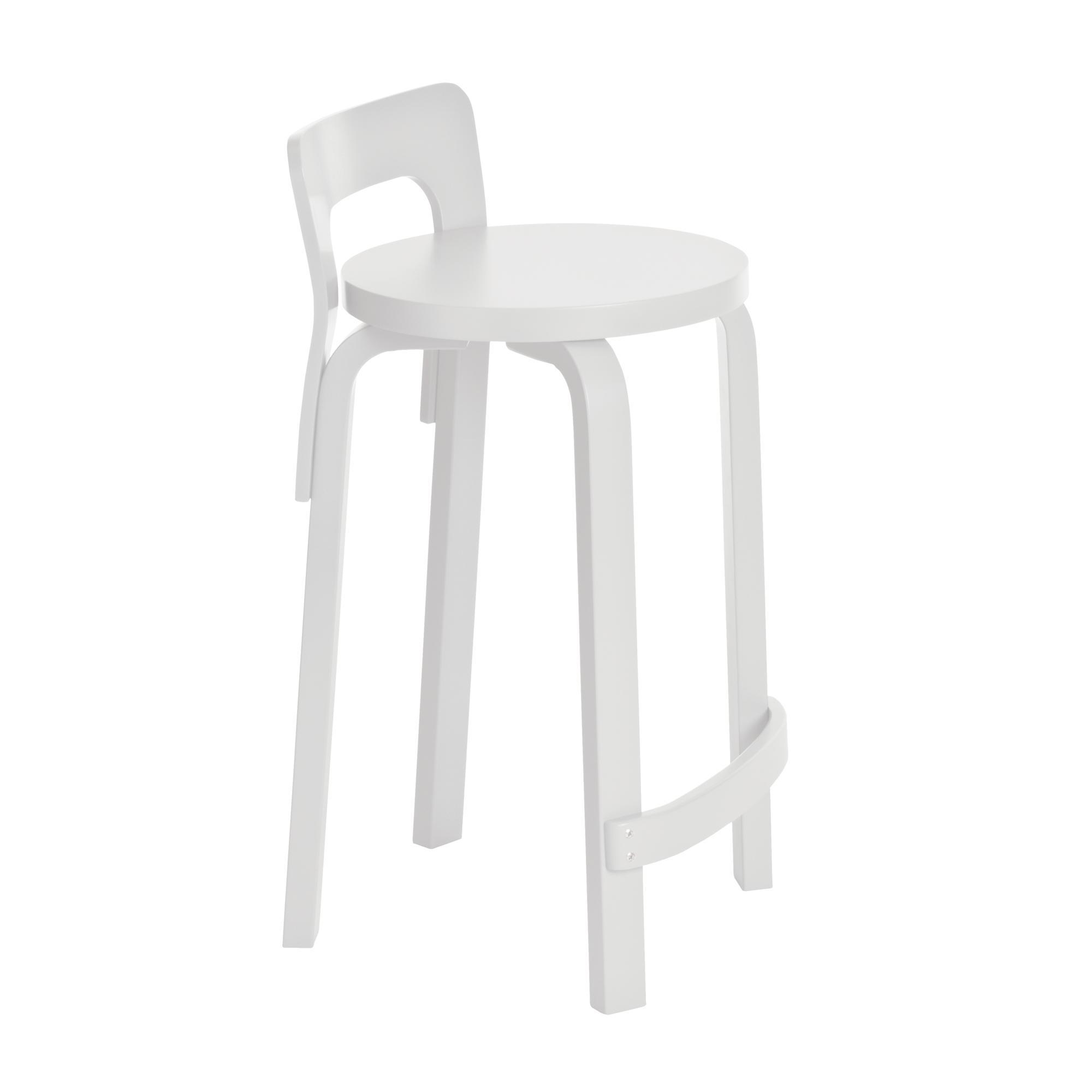 artek K65 Bar Stool White