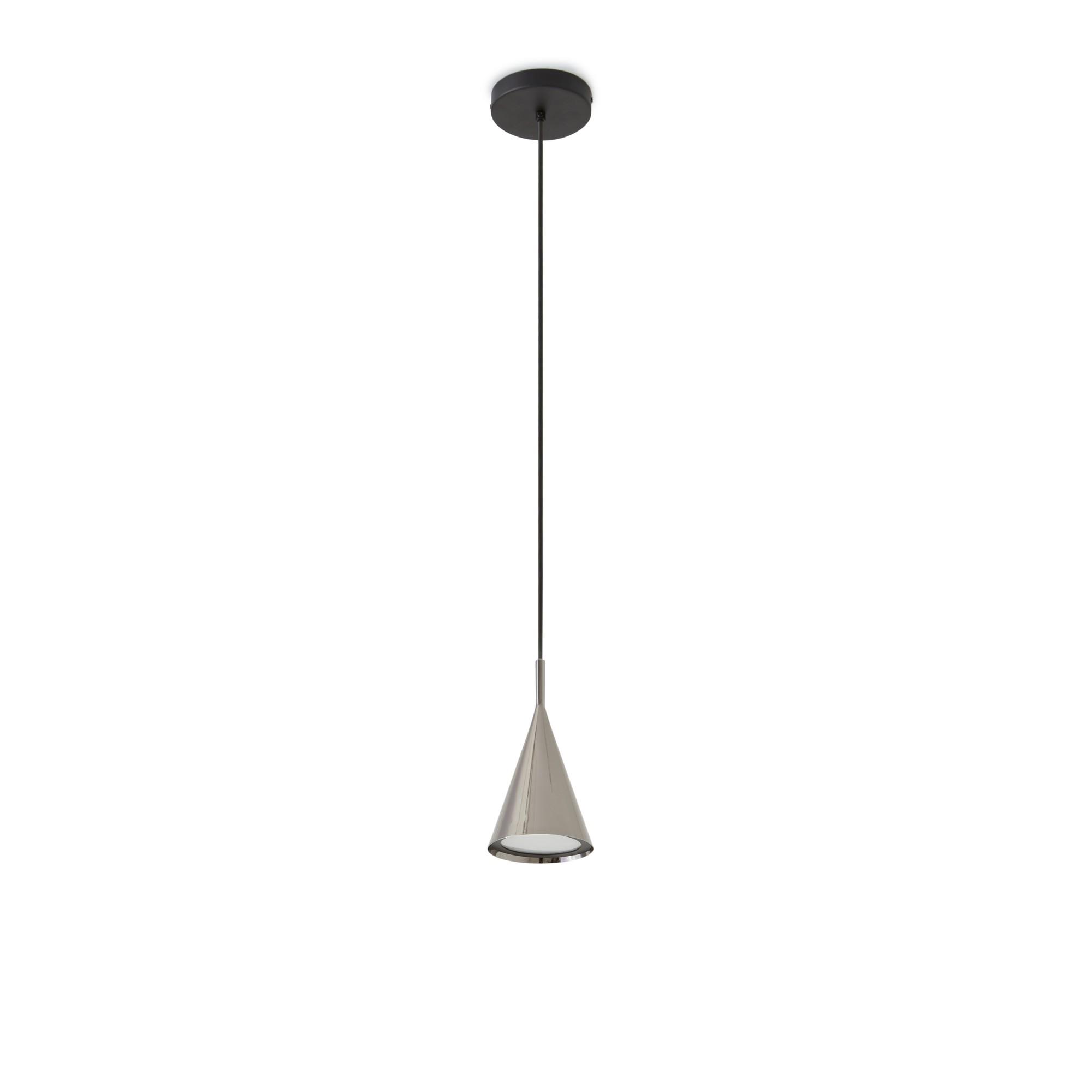 Lampadario TOOY Gordon 561.22 Opaco Nero/ Cromo Nero