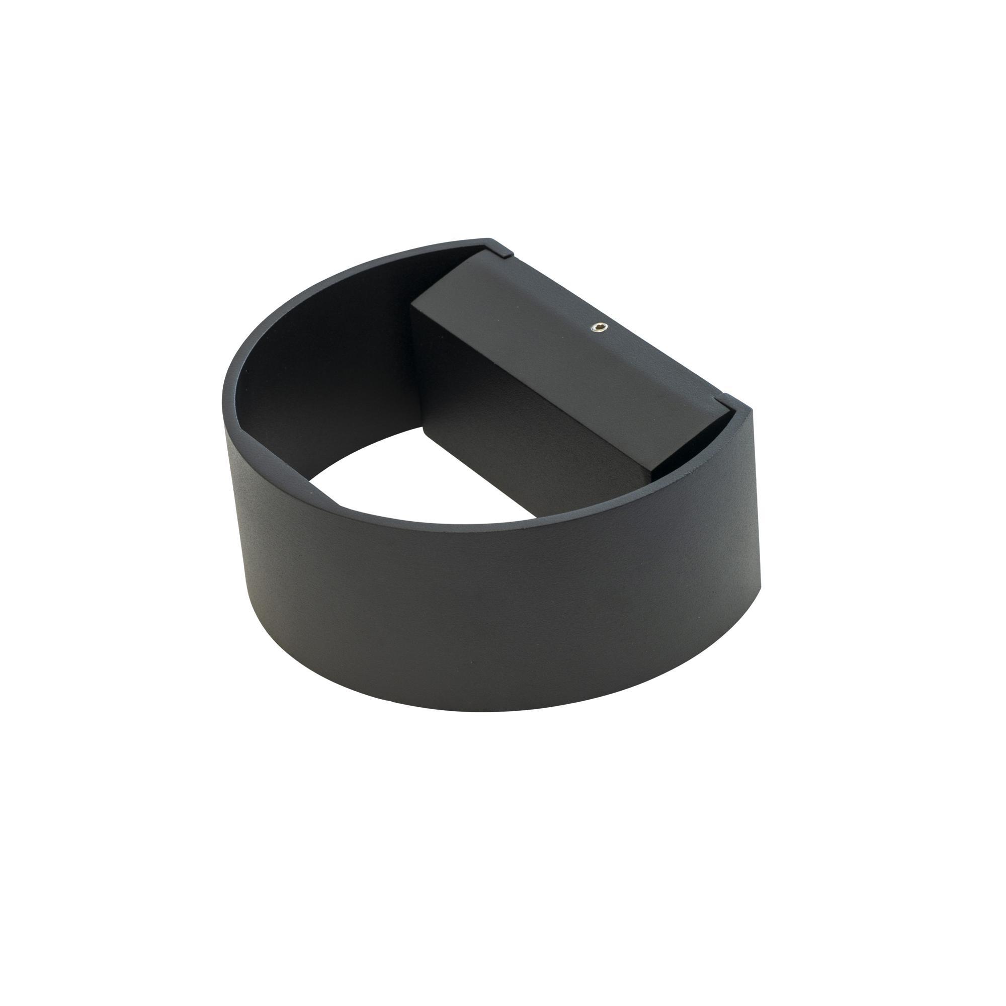 Dyberg Larsen Circle Lámpara de Pared Exterior Negro