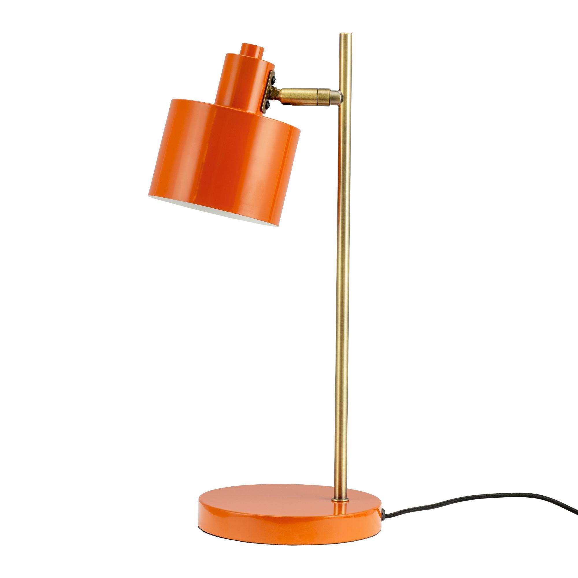 Dyberg Larsen Ocean Table Lamp Orange/ Brass