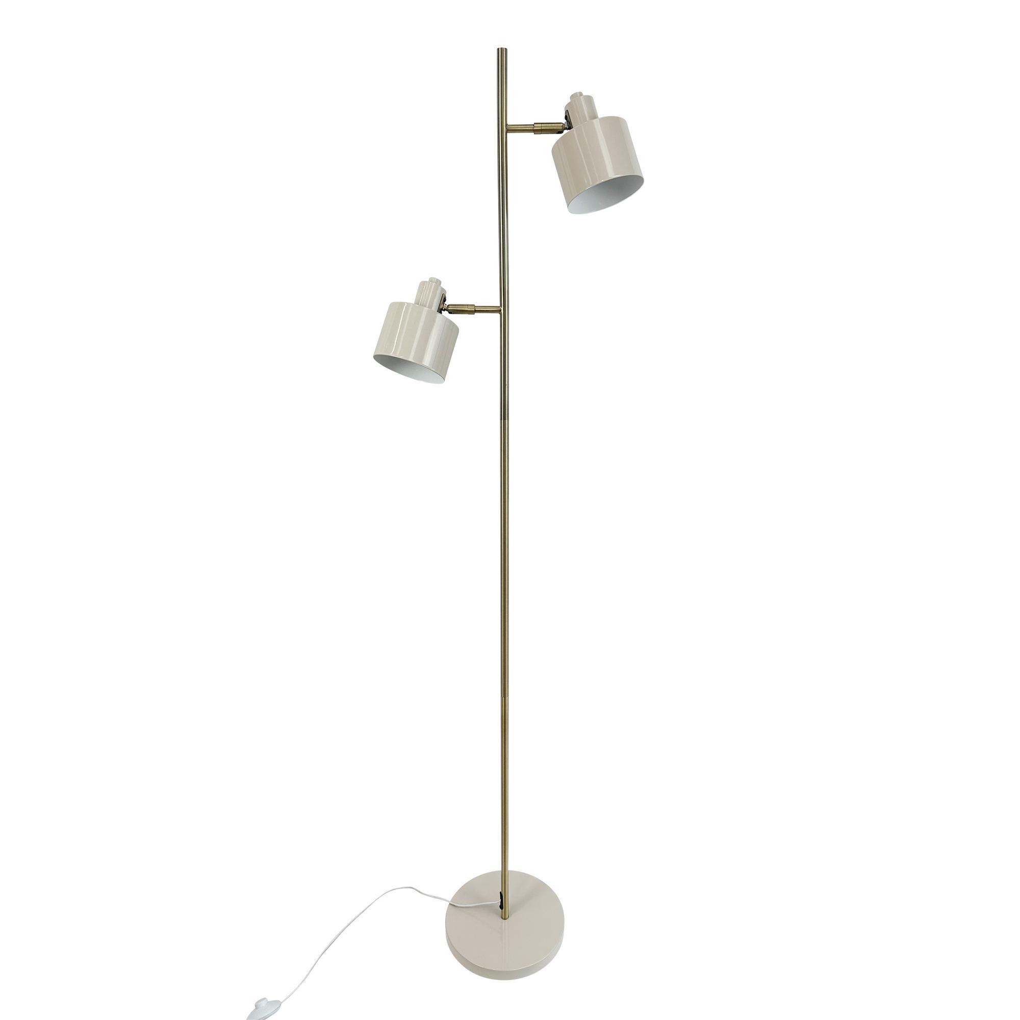 Dyberg Larsen Ocean Floor Lamp Beige/ Brass