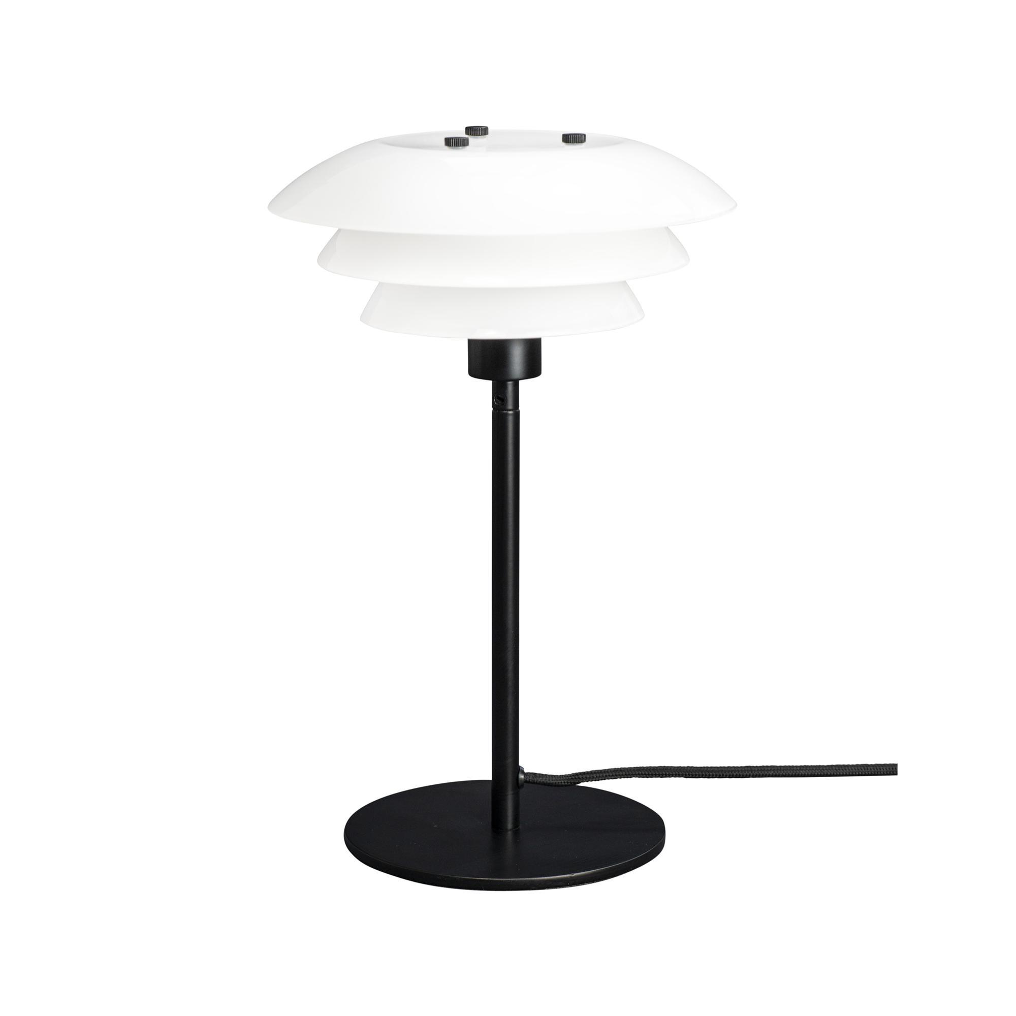 Dyberg Larsen DL20 Bordlampe Opal/Sort