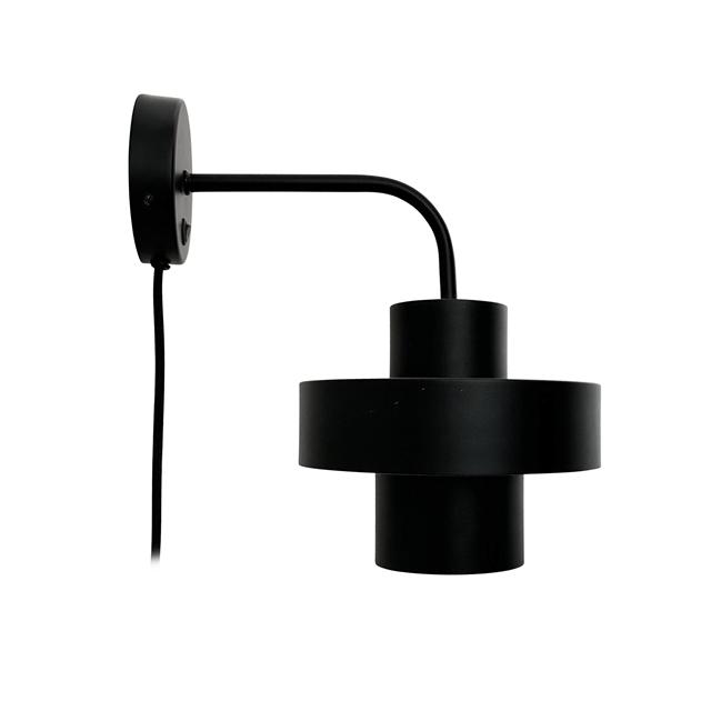 Dyberg Larsen Stoke Vegglampe Matt Sort