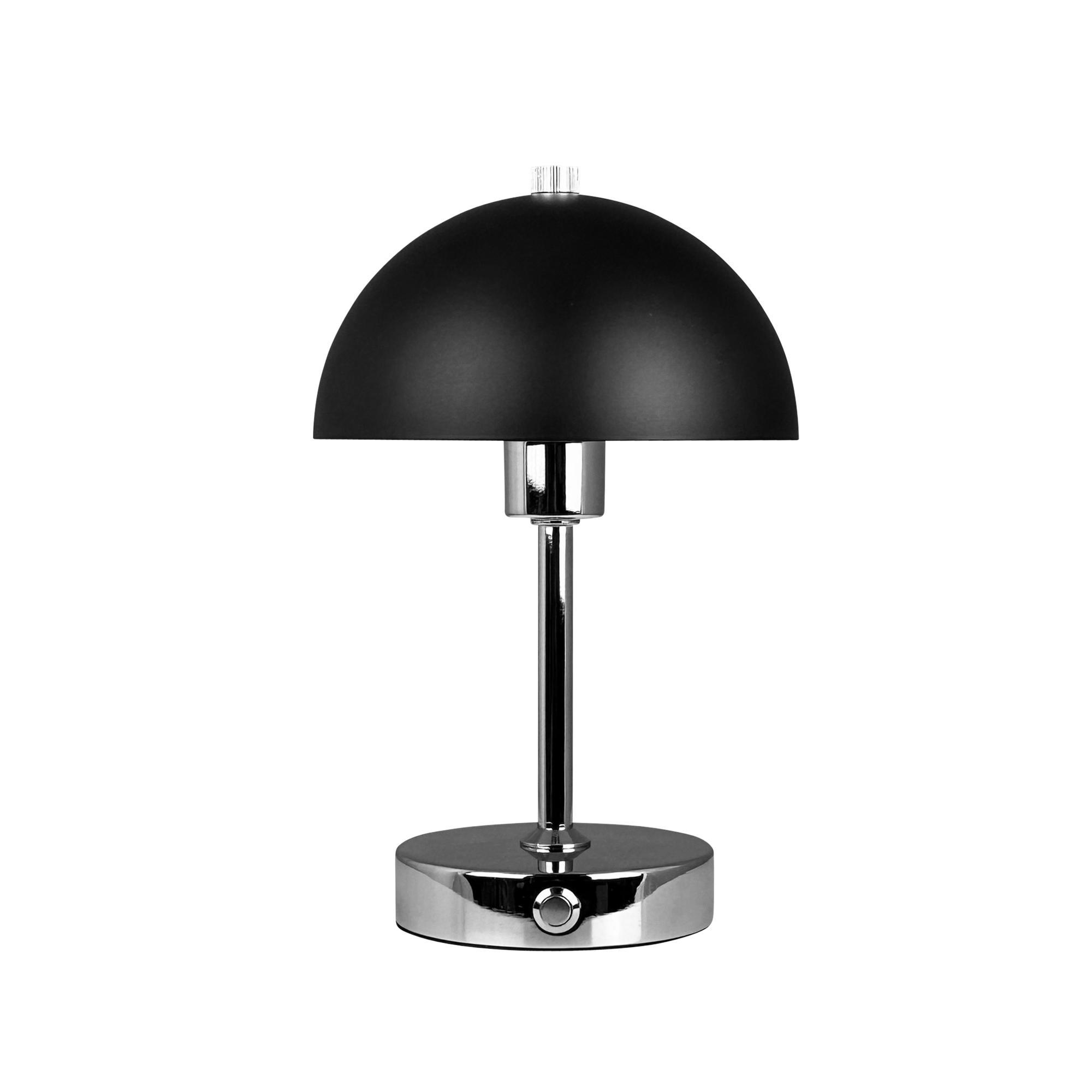 Lampada da Tavolo Dyberg Larsen Malmö Nero/ Cromo