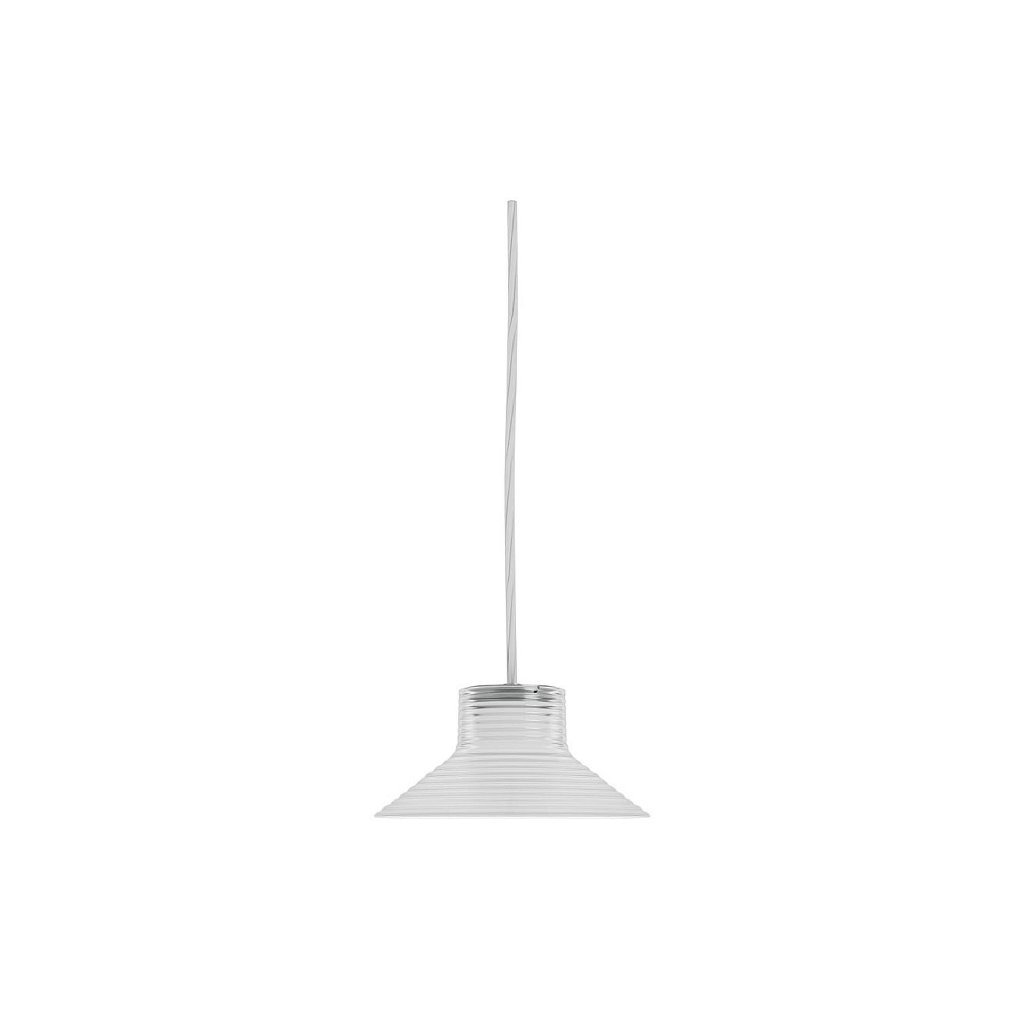 Lampadario FDB Furniture U11 Slaterhage Ø21 con Cavo Trasparente /opale