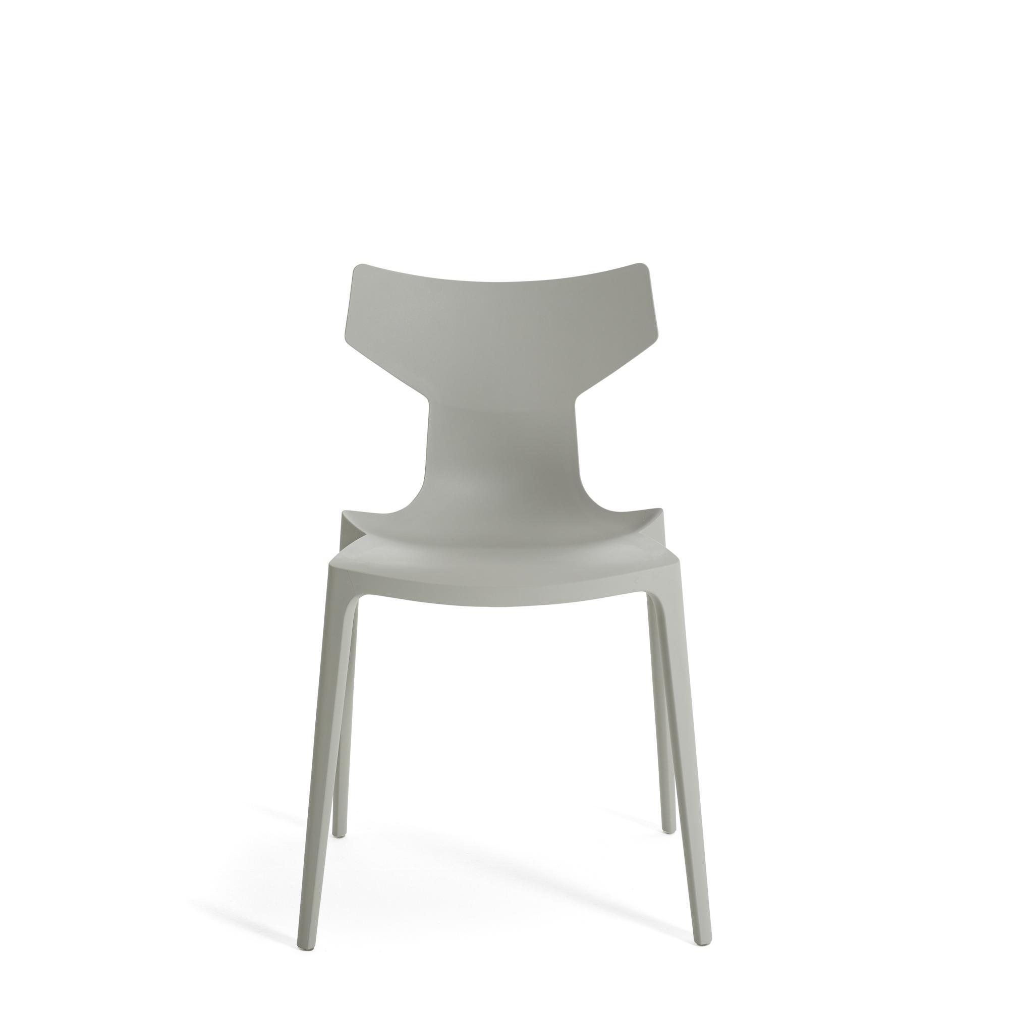 Kartell Re-Chair Dining Table Chair Gray